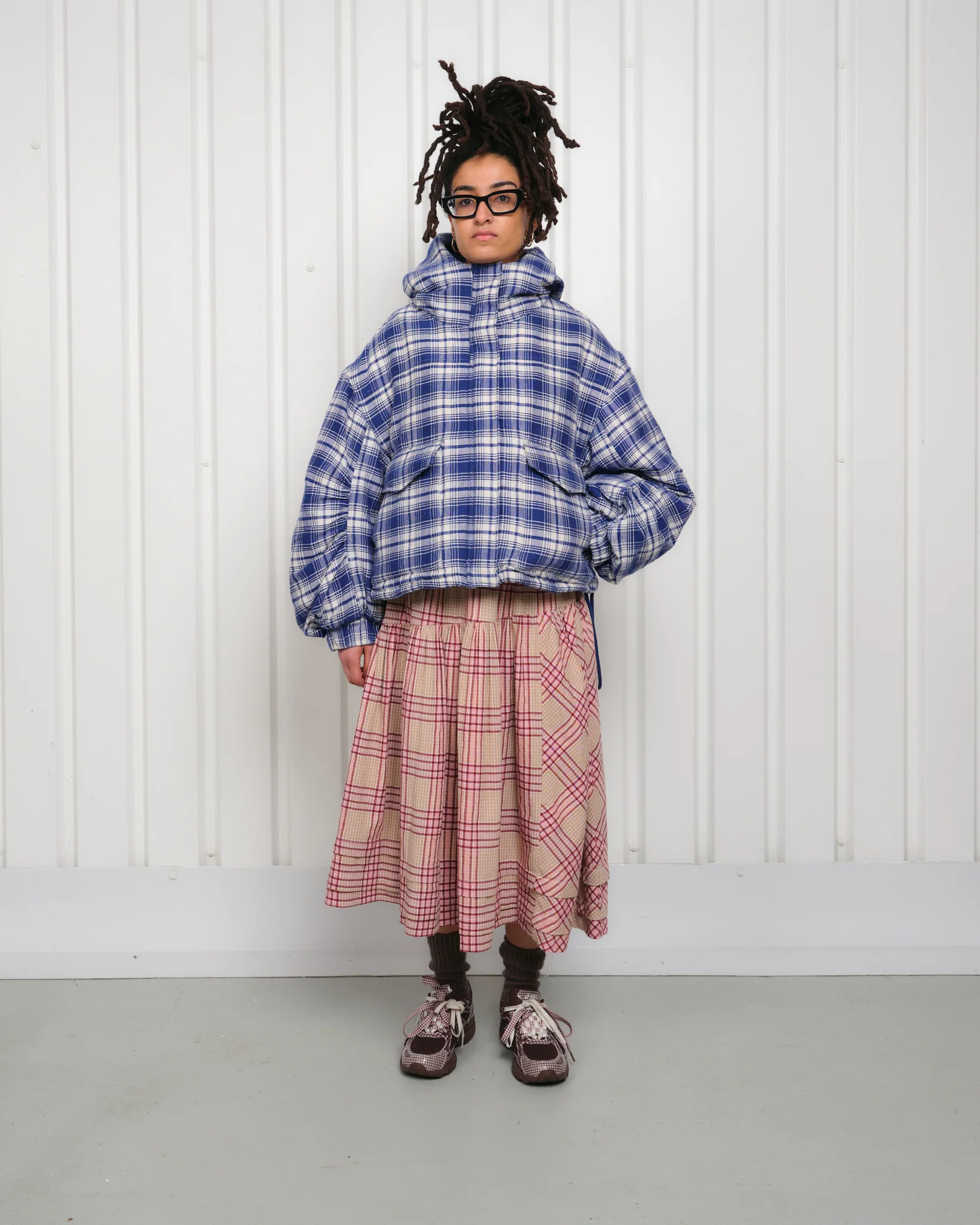 Juniper Skirt - Flora Check Handloom - Image 7