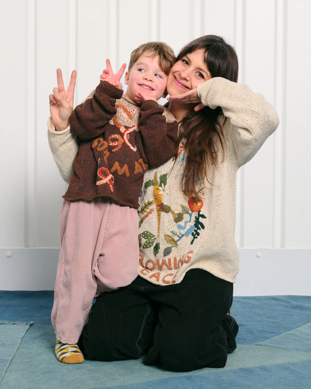 Kids Twinsun Knit Rollneck - Soil Mates - Image 3
