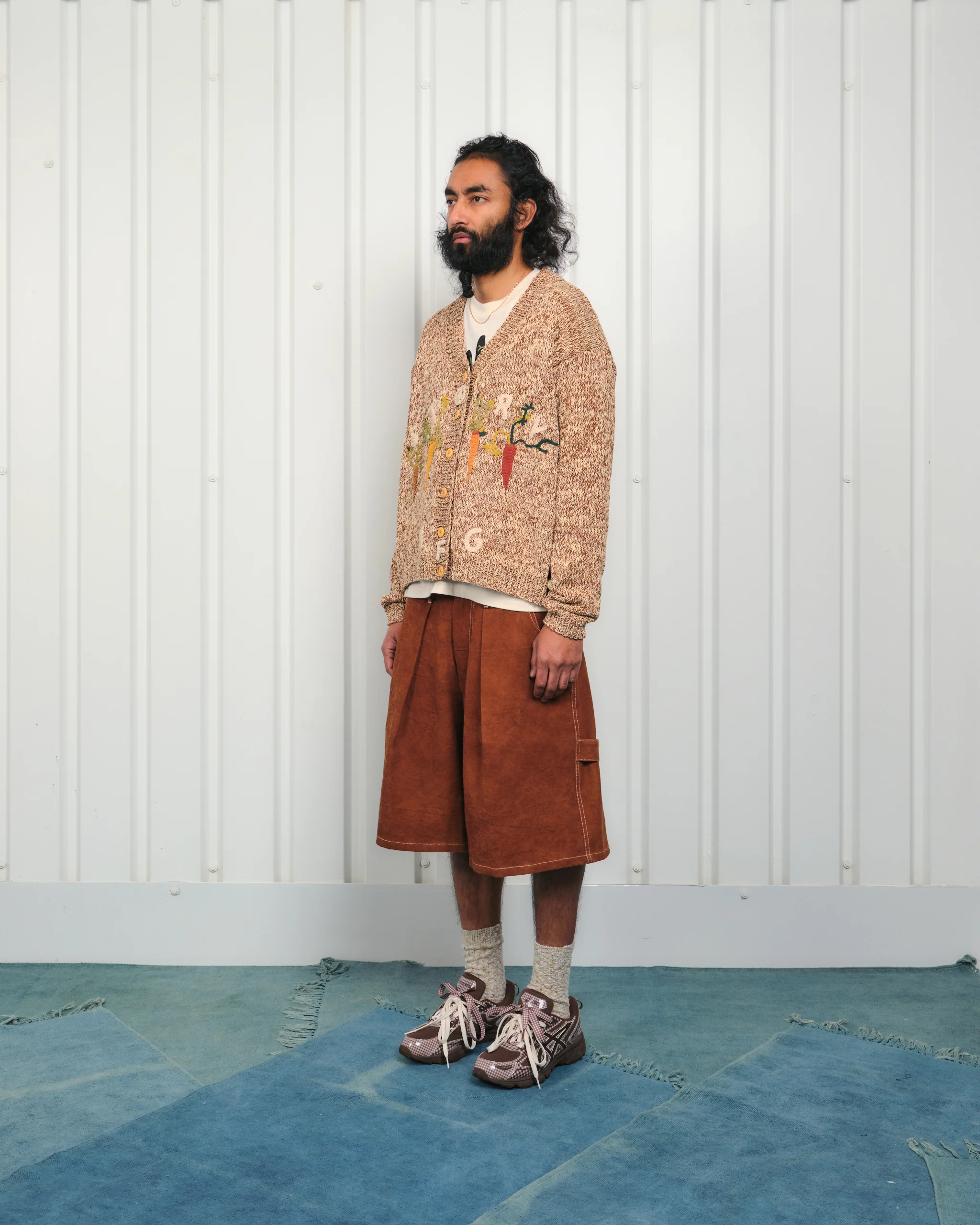 Lush Carpenter Shorts - Brown Wonky-Wear - Image 2