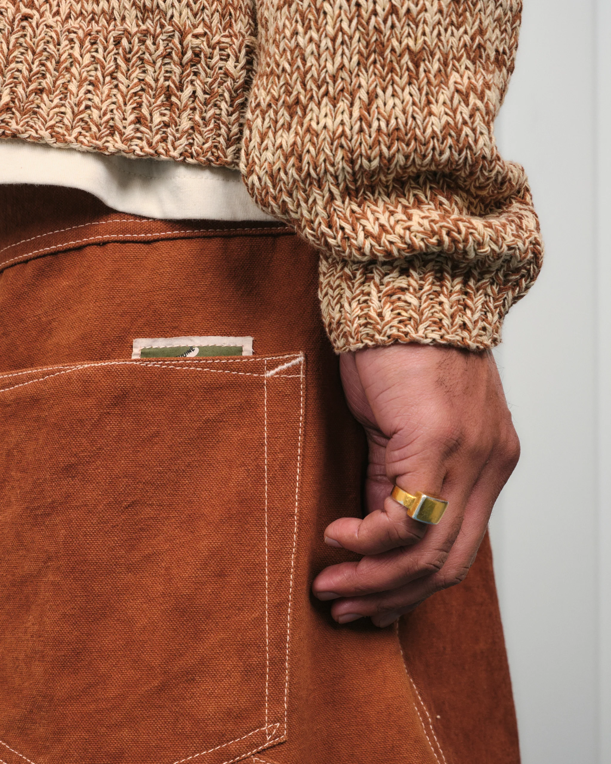 Lush Carpenter Shorts - Brown Wonky-Wear - Image 5