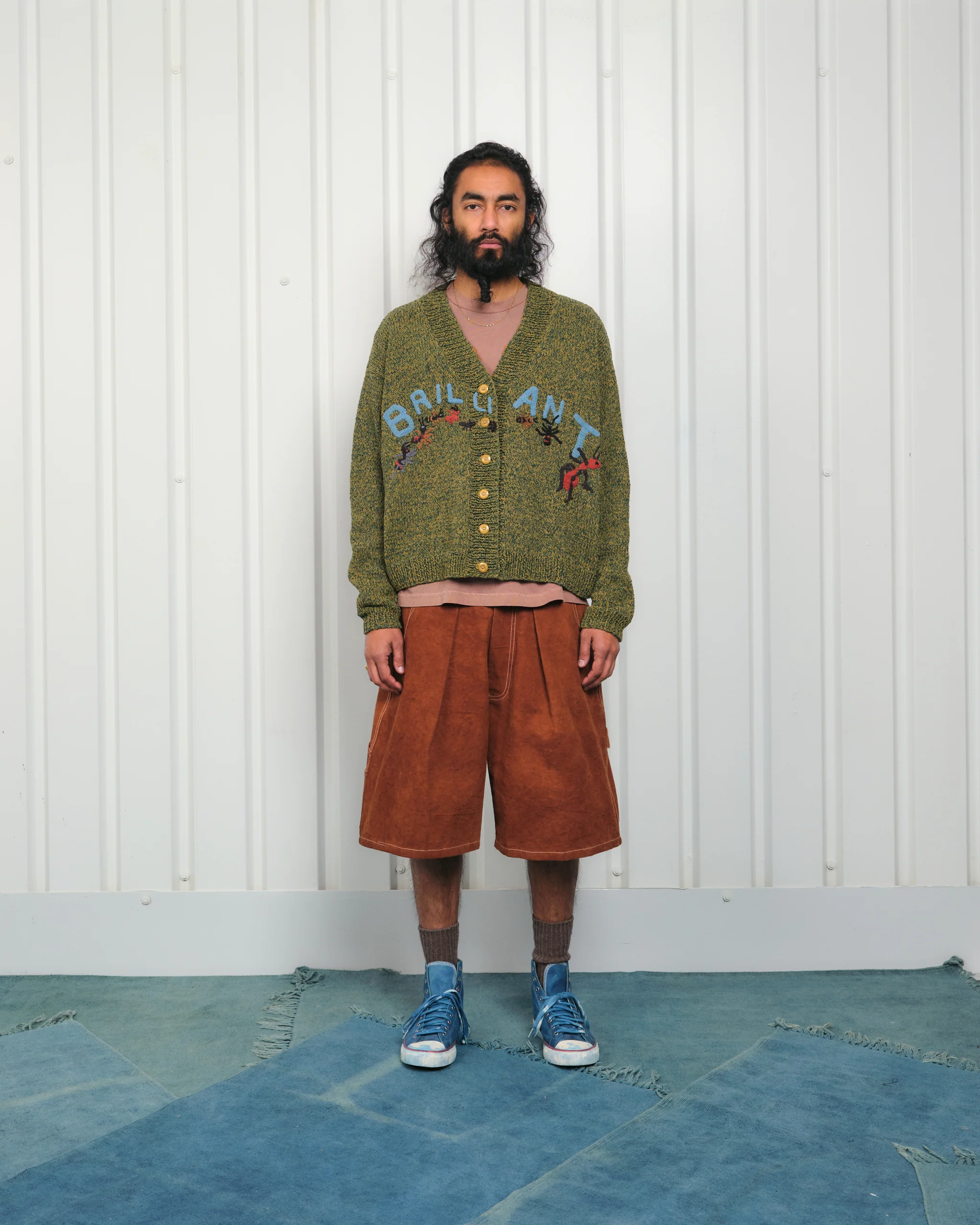 Lush Carpenter Shorts - Brown Wonky-Wear - Image 6