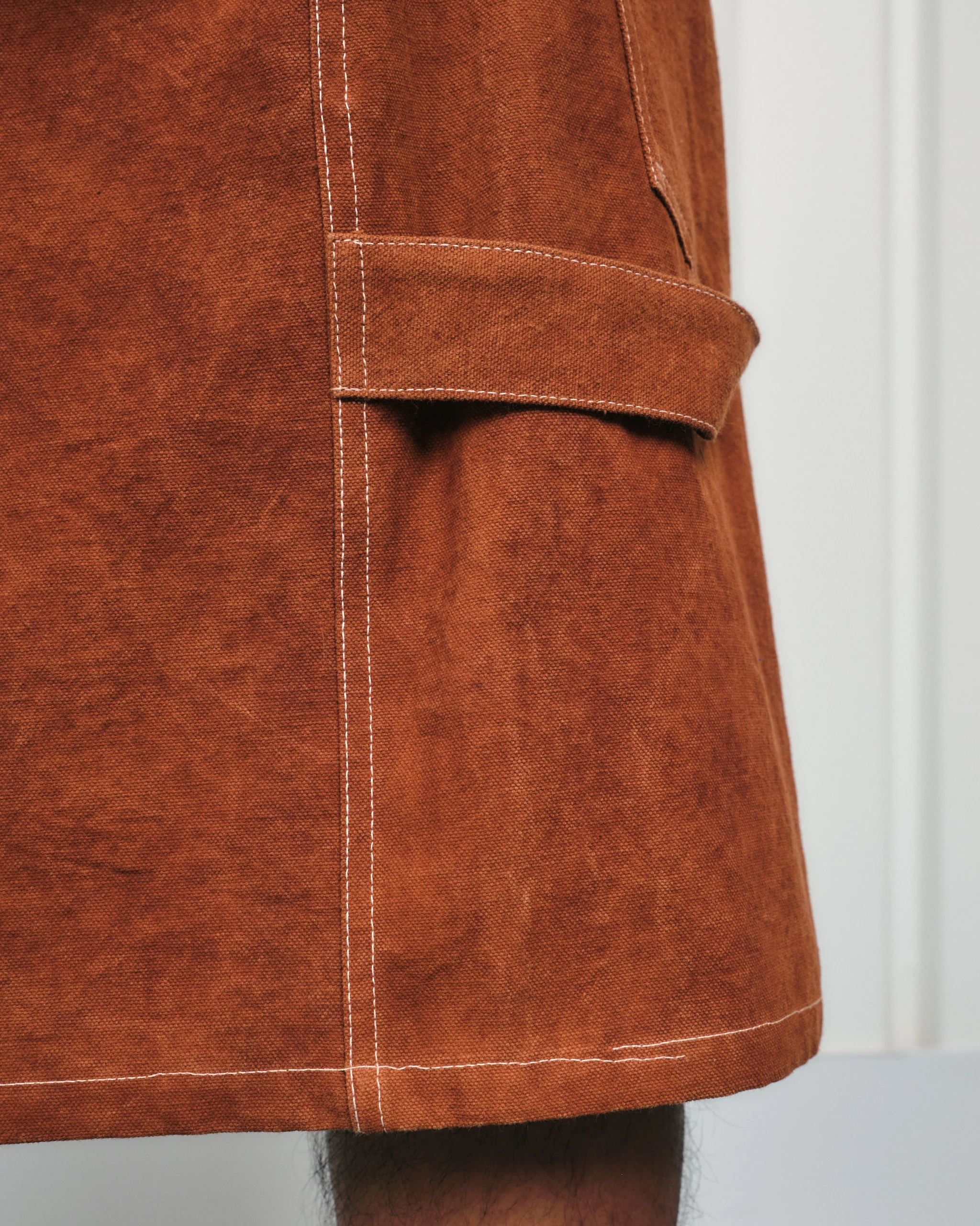 Lush Carpenter Shorts - Brown Wonky-Wear - Image 7