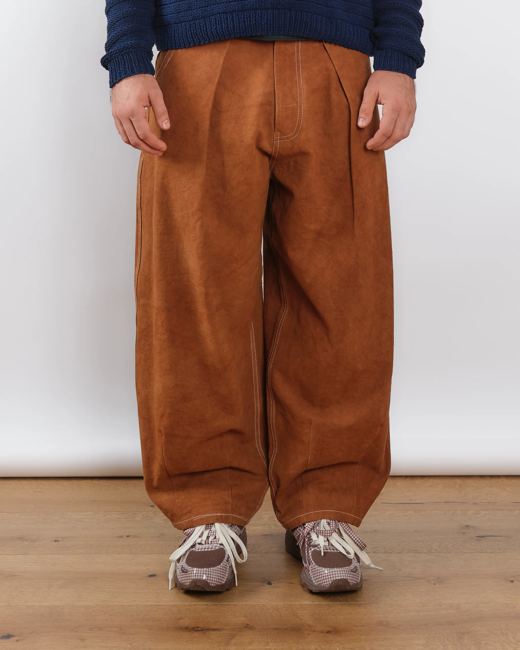 Lush Pants - Brown Wonky-Wear - Image 3