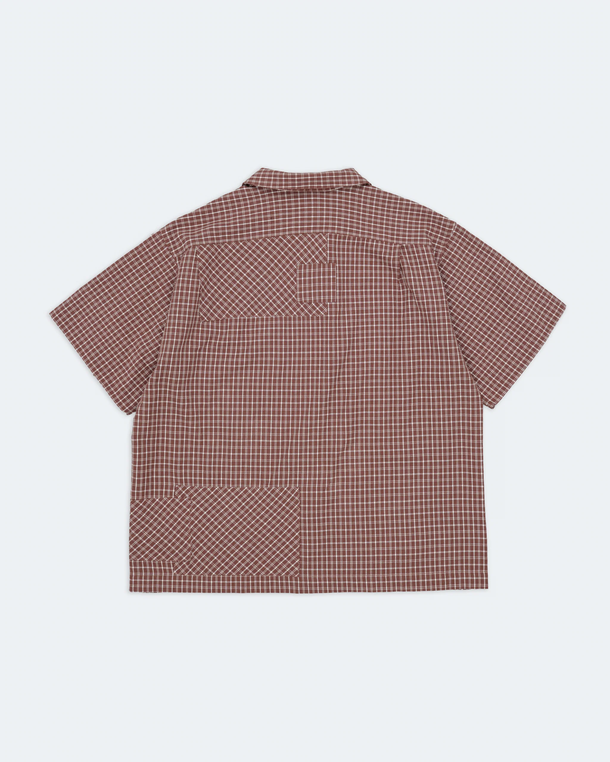PA Shirt SS - Brown Check - Image 7