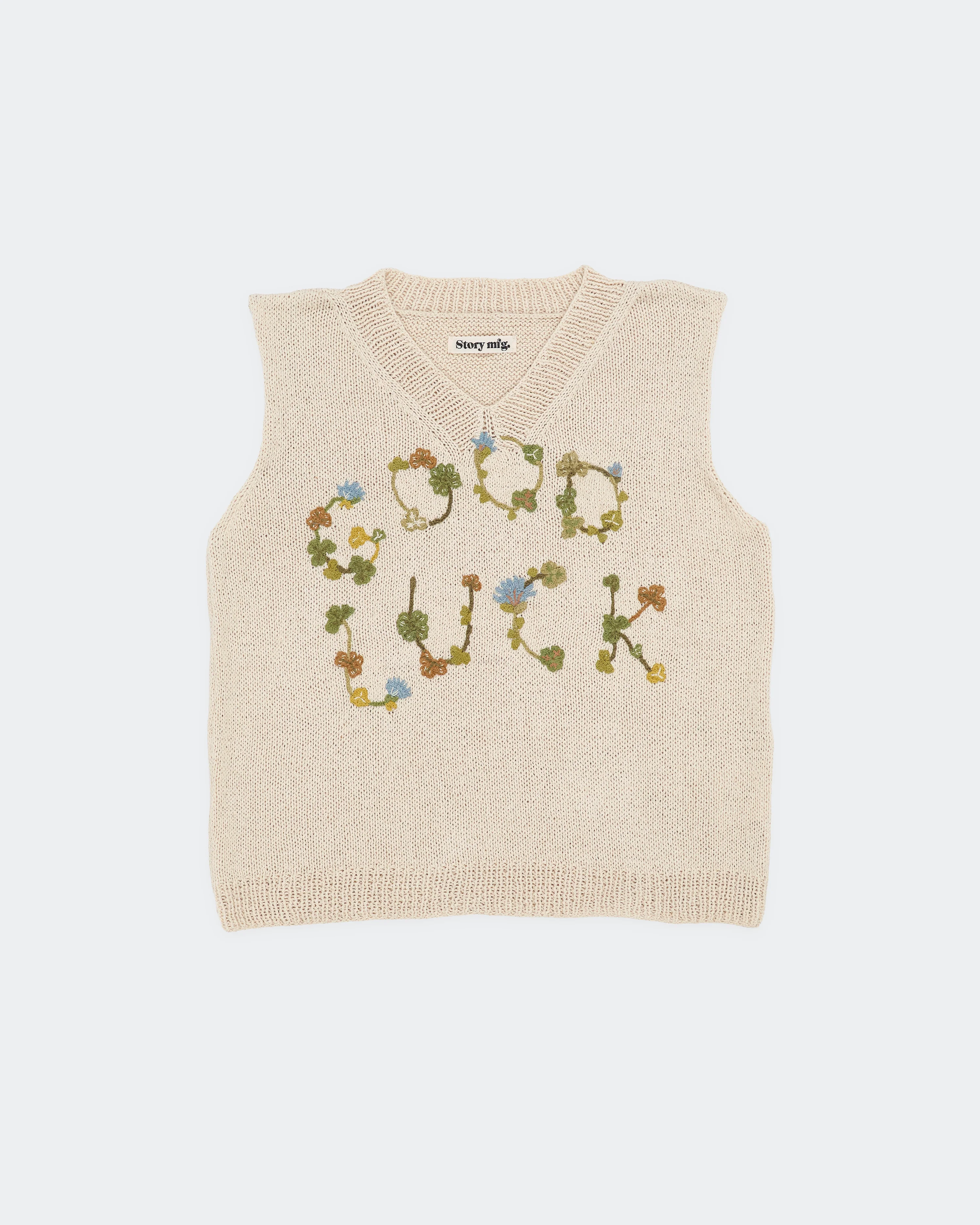 Party Knit Vest - Good Luck - Image 3