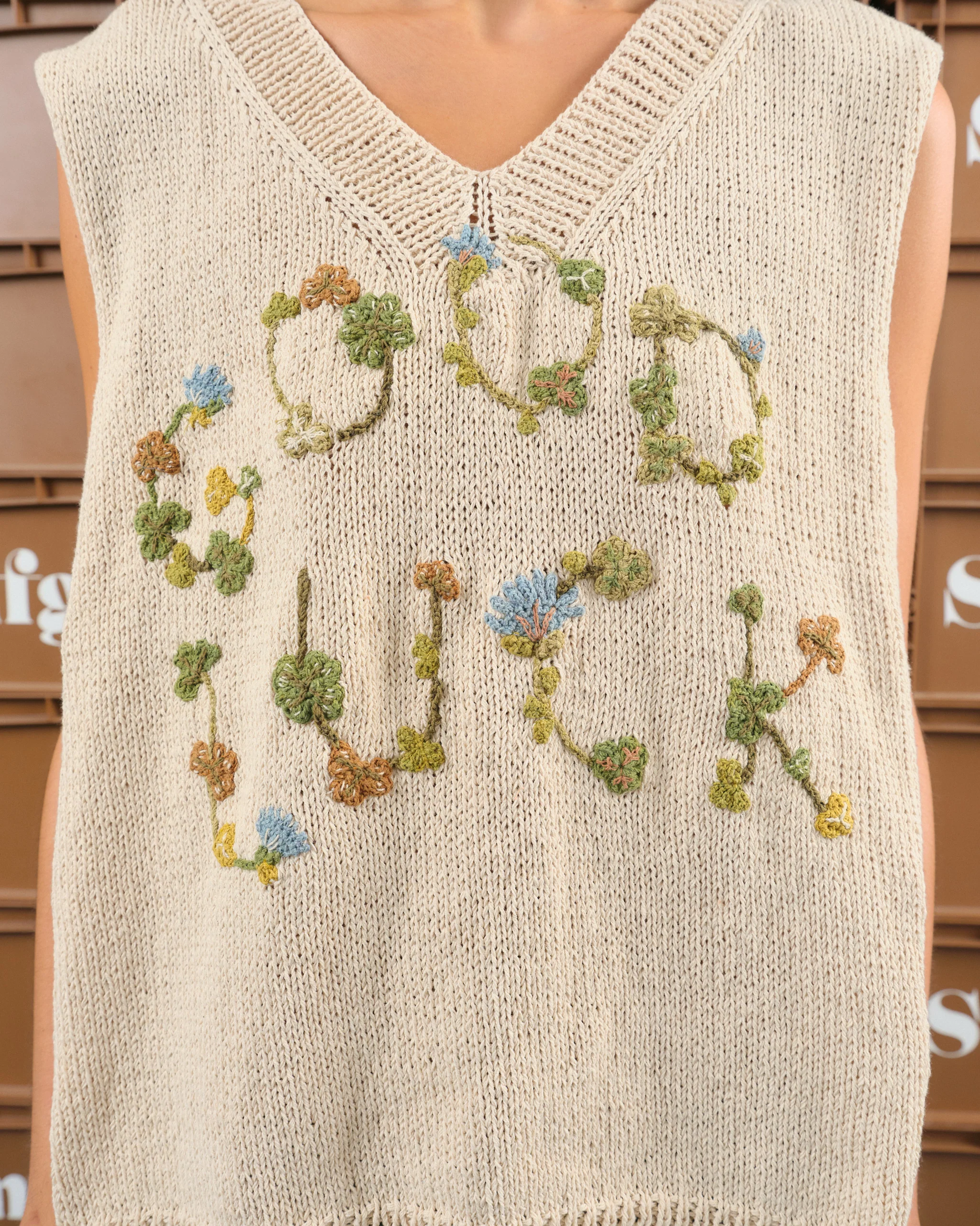 Party Knit Vest - Good Luck - Image 5