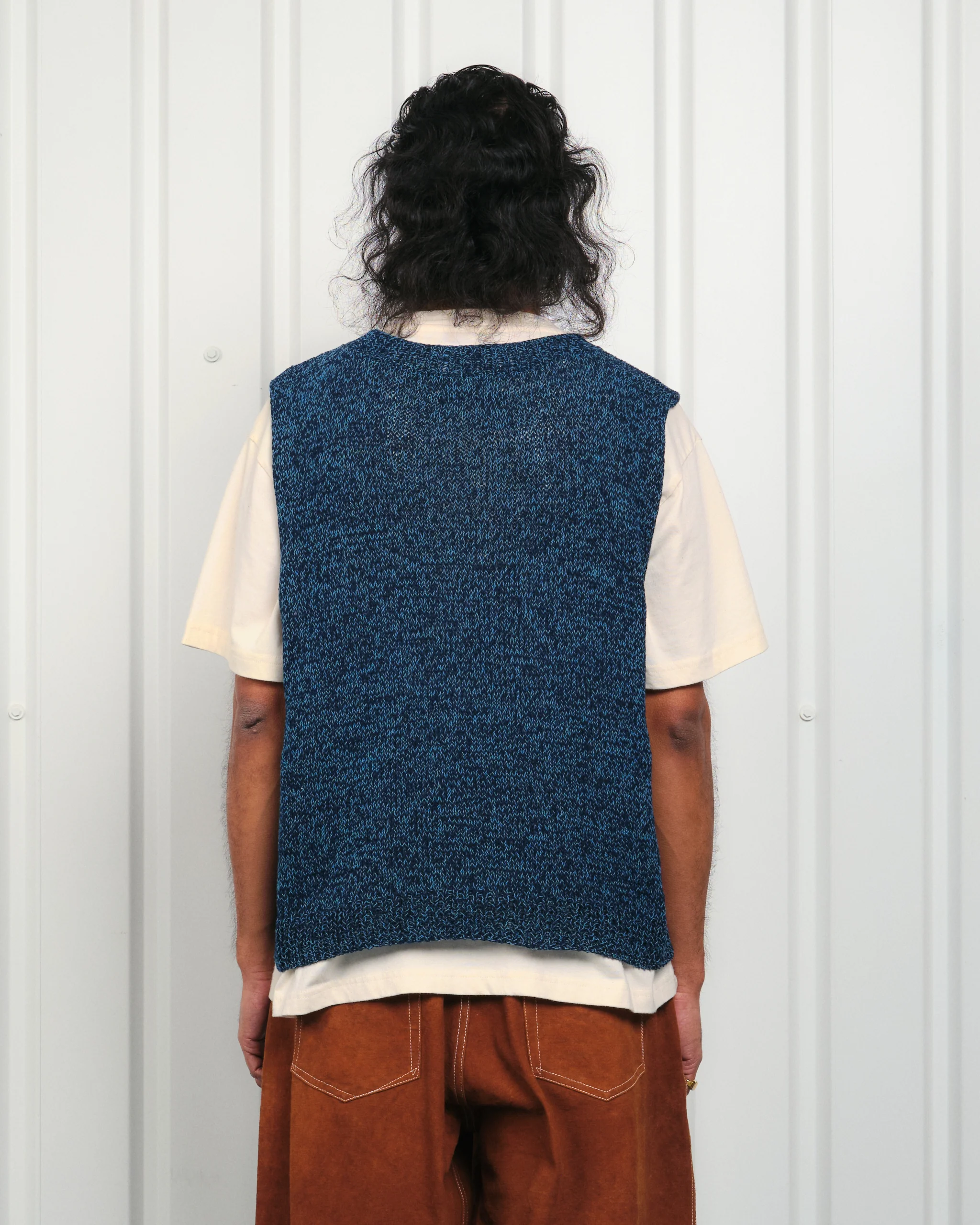 Party Knit Vest - Indigo Carrots - Image 7