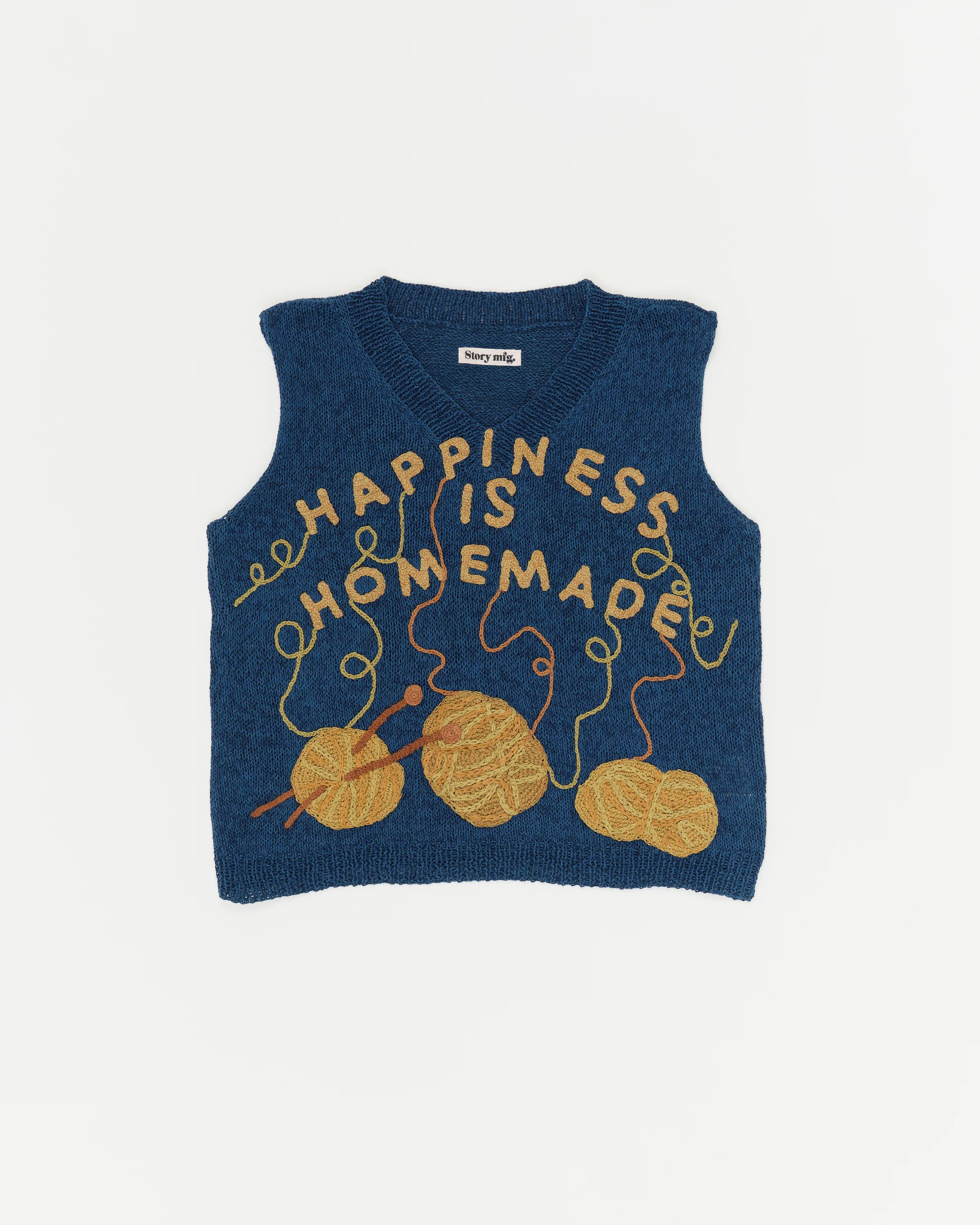 Party Knit Vest - Indigo Homemade - Image 3