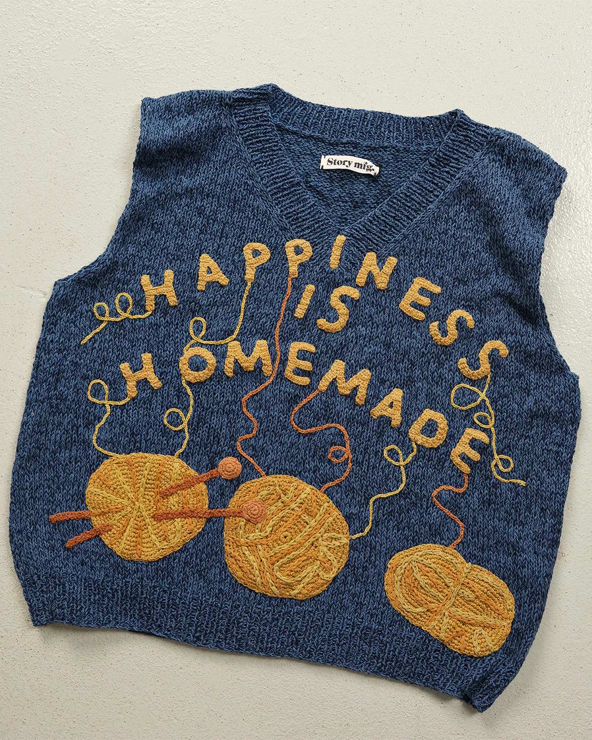 Party Knit Vest - Indigo Homemade - Image 6