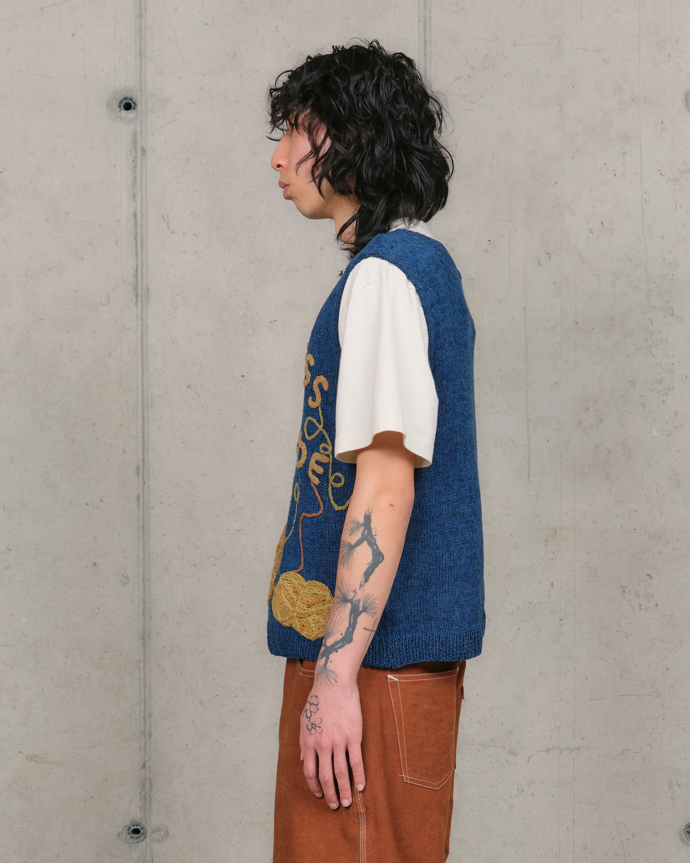 Party Knit Vest - Indigo Homemade - Image 9