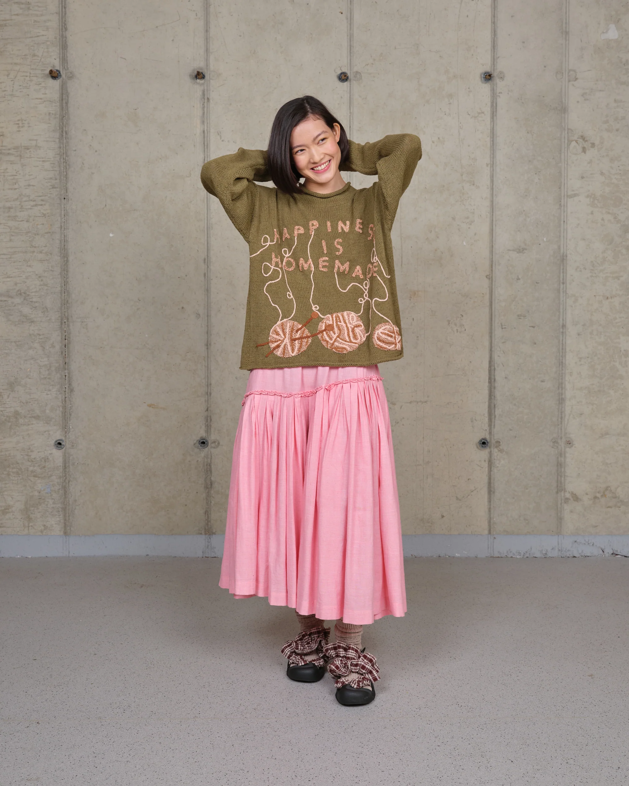 Pine Skirt - Pink Pleats - Image 7