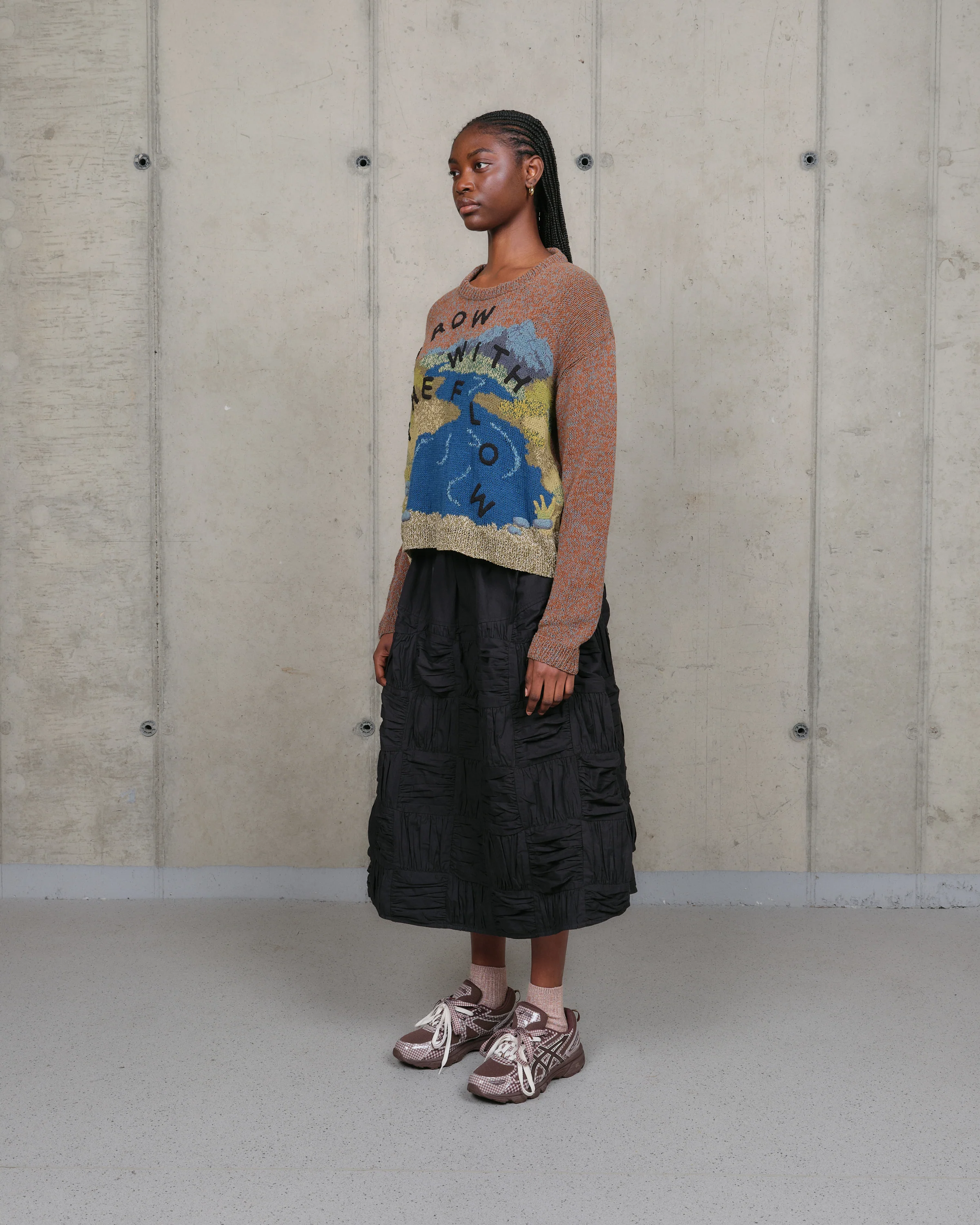 Piper Knit Jumper - Brown Grow With The Flow - Image 4