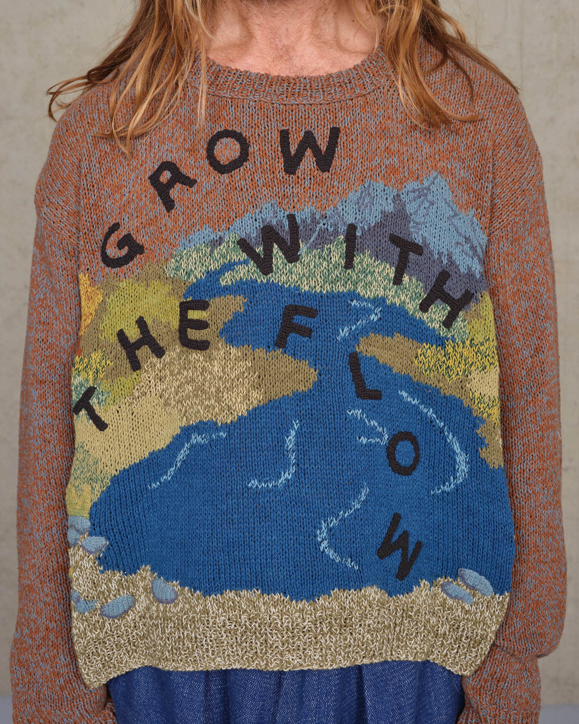 Piper Knit Jumper - Brown Grow With The Flow - Image 5