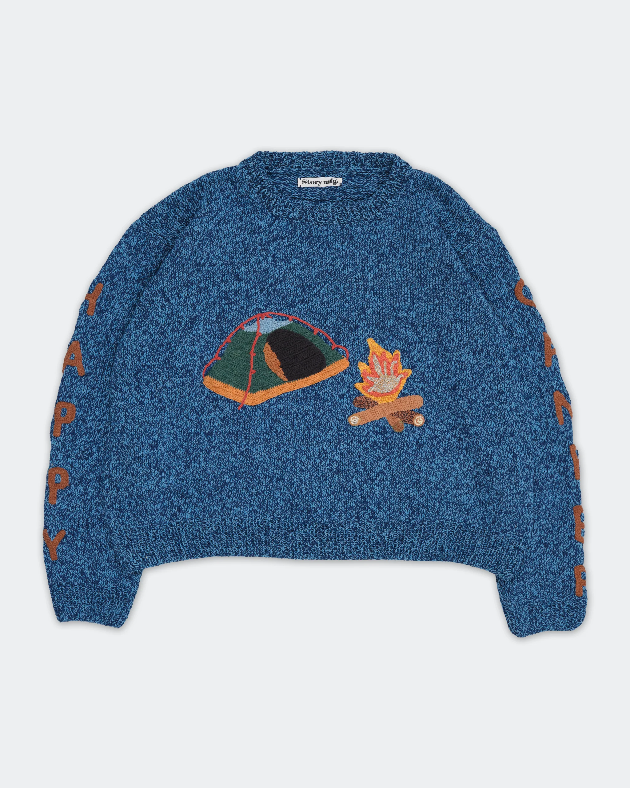 Piper Knit Jumper - Happy Camper Indigo - Image 3