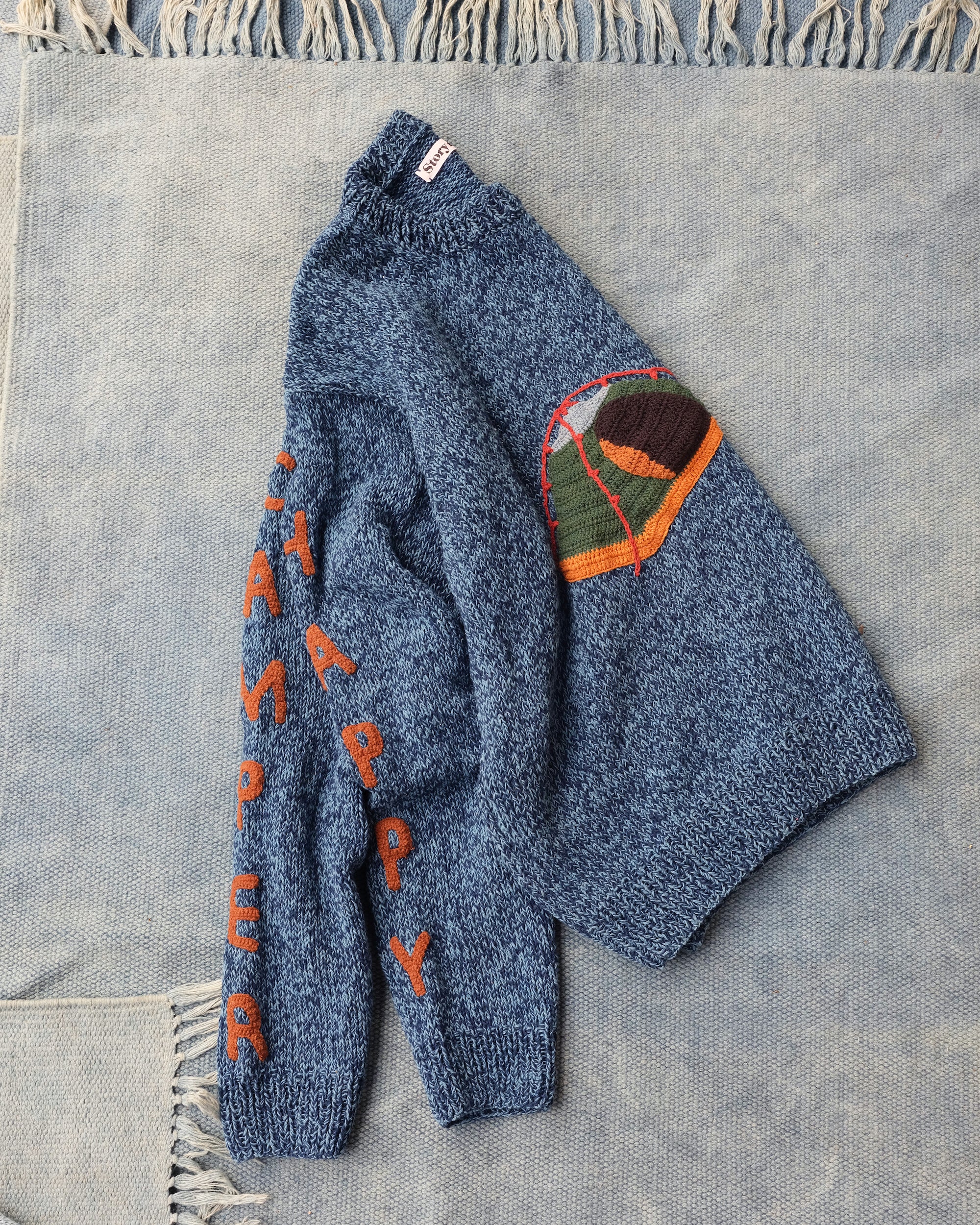 Piper Knit Jumper - Happy Camper Indigo - Image 4