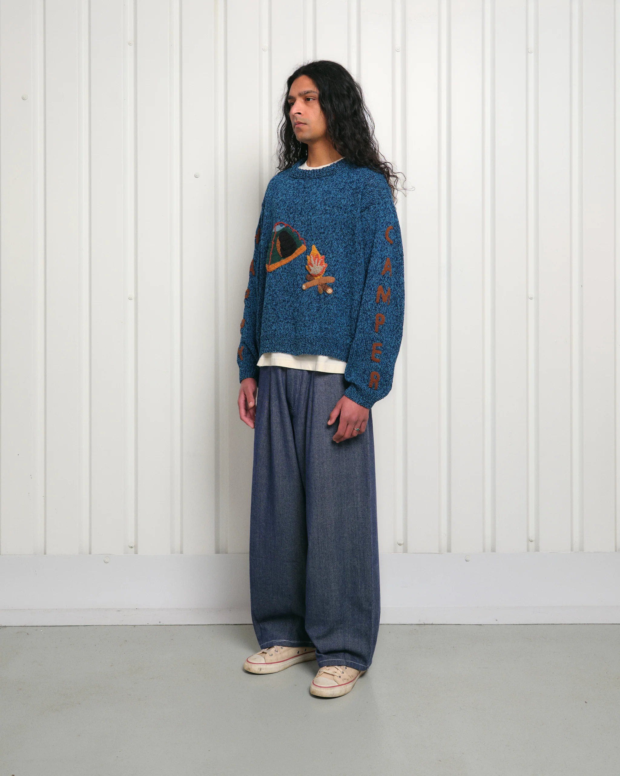 Piper Knit Jumper - Happy Camper Indigo - Image 5