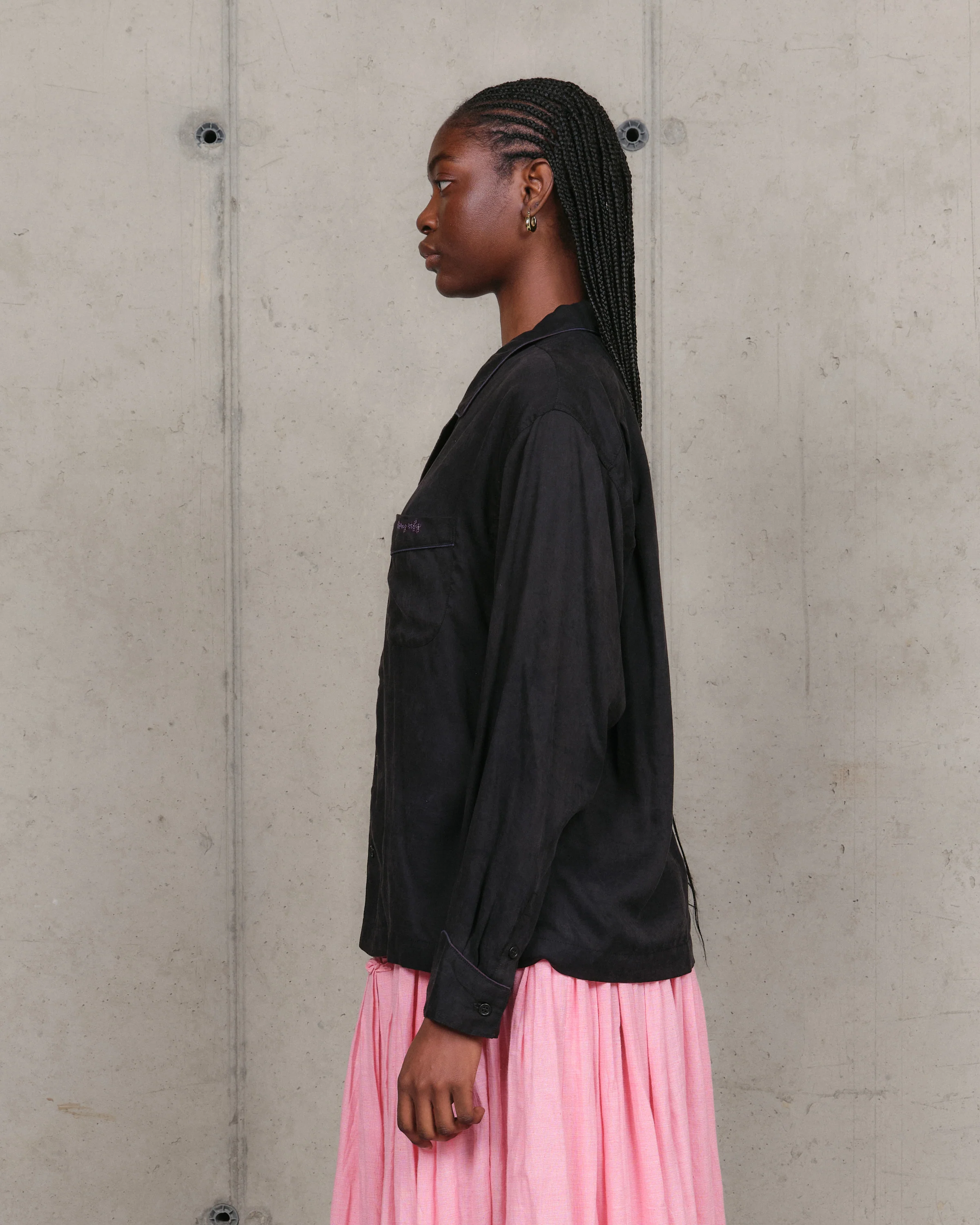 PJ Shirt - Black Tencel - Image 5