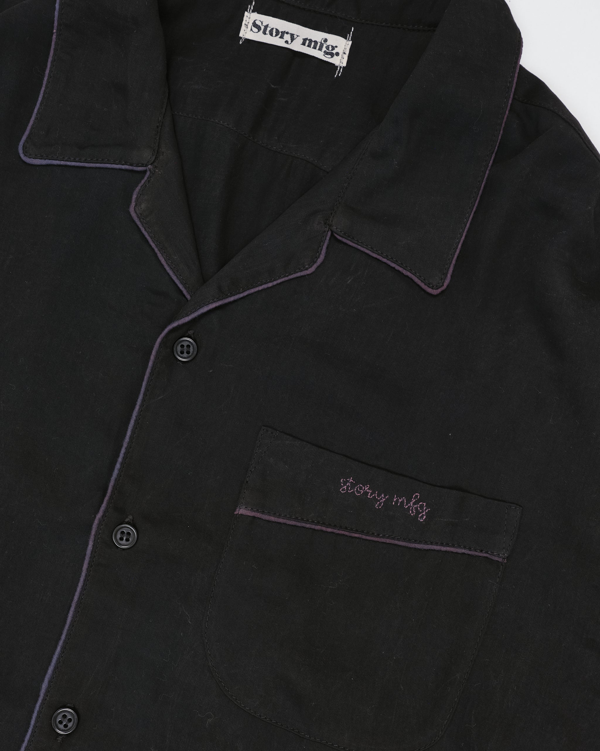 PJ Shirt - Black Tencel - Image 6