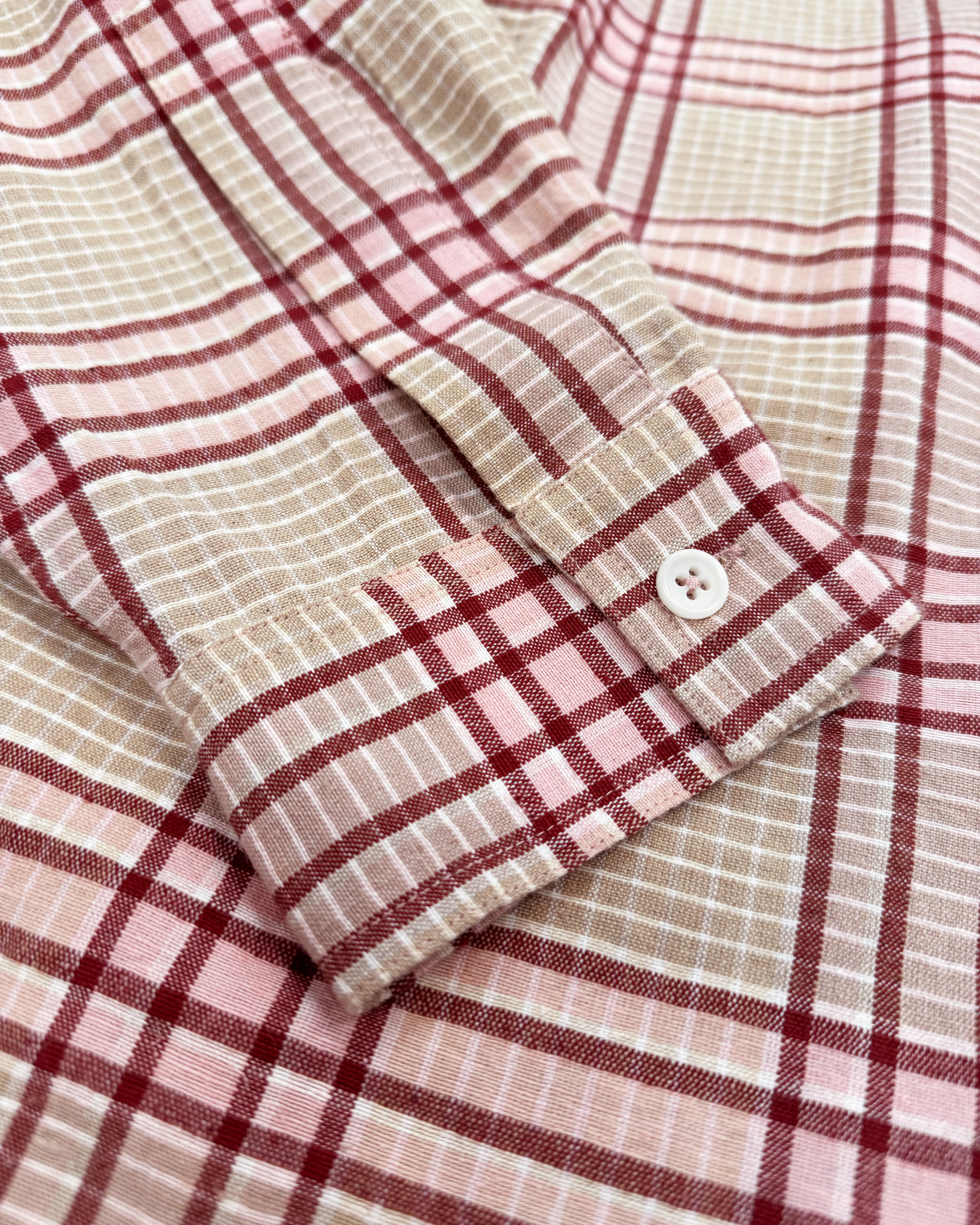 Plane Shirt - Flora Check Handloom - Image 5