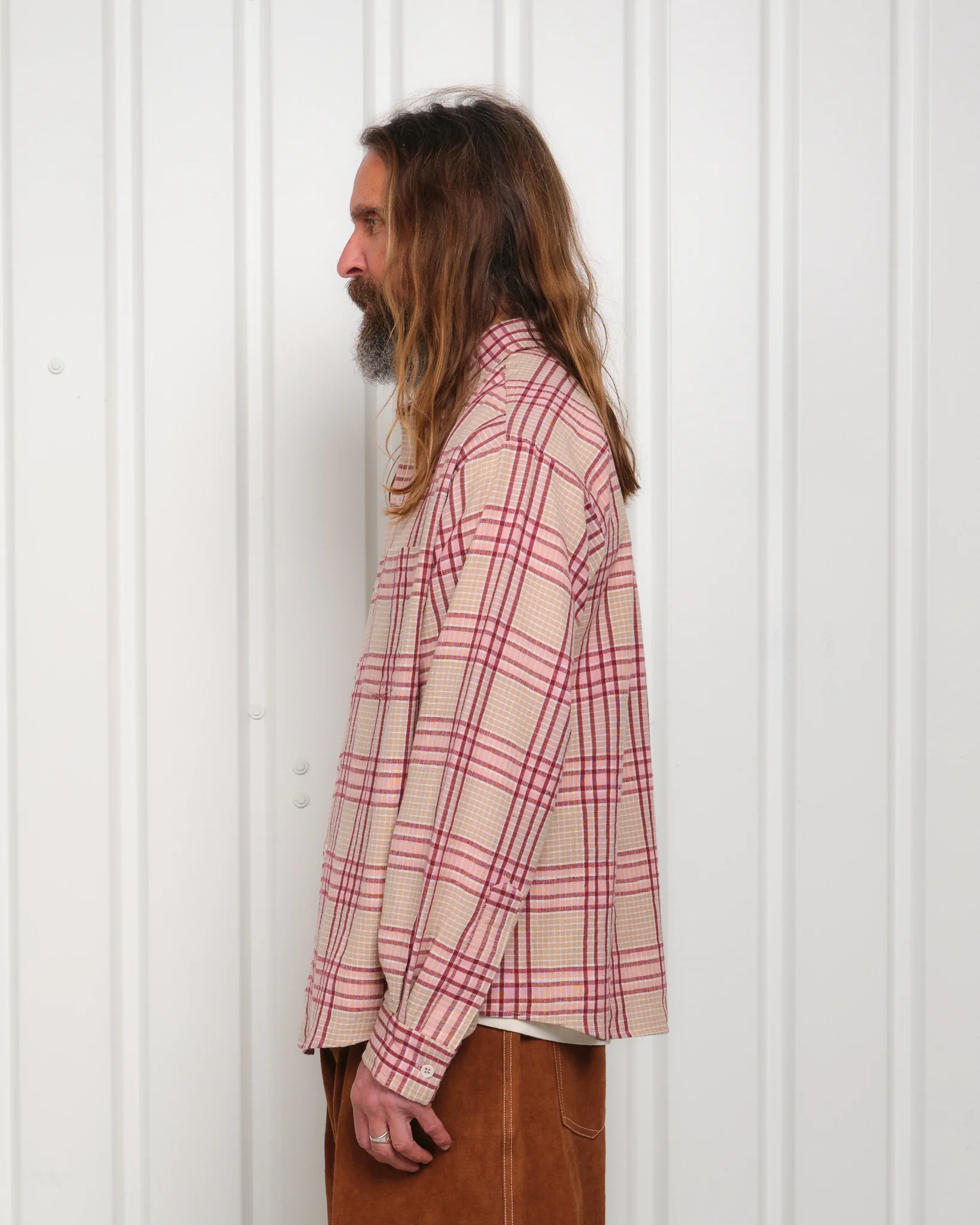 Plane Shirt - Flora Check Handloom - Image 6