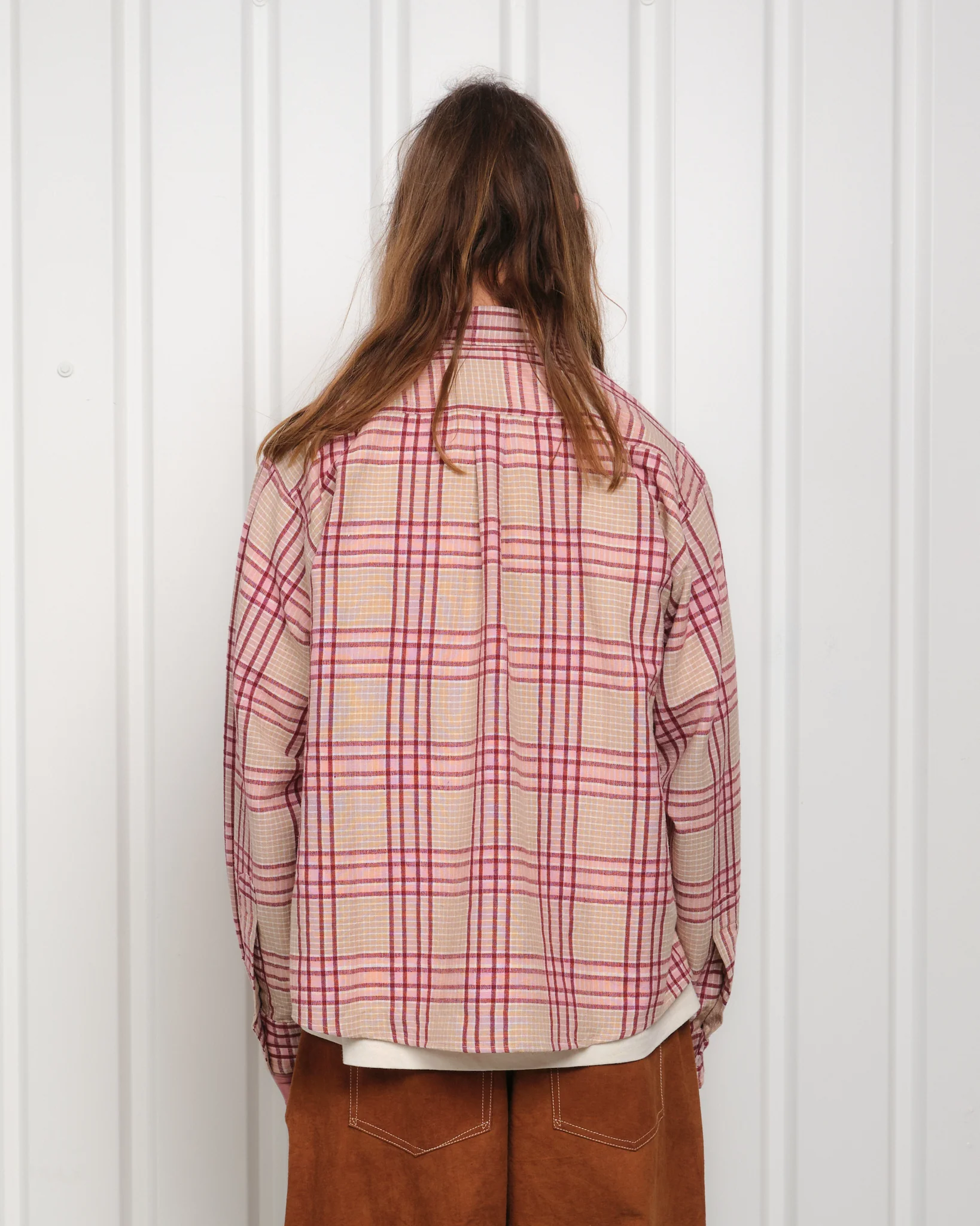 Plane Shirt - Flora Check Handloom - Image 7