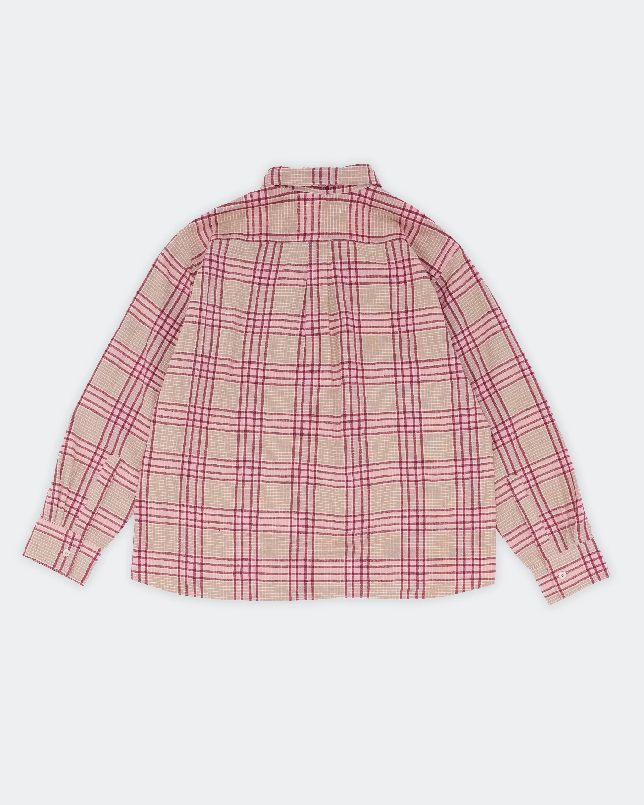 Plane Shirt - Flora Check Handloom - Image 8