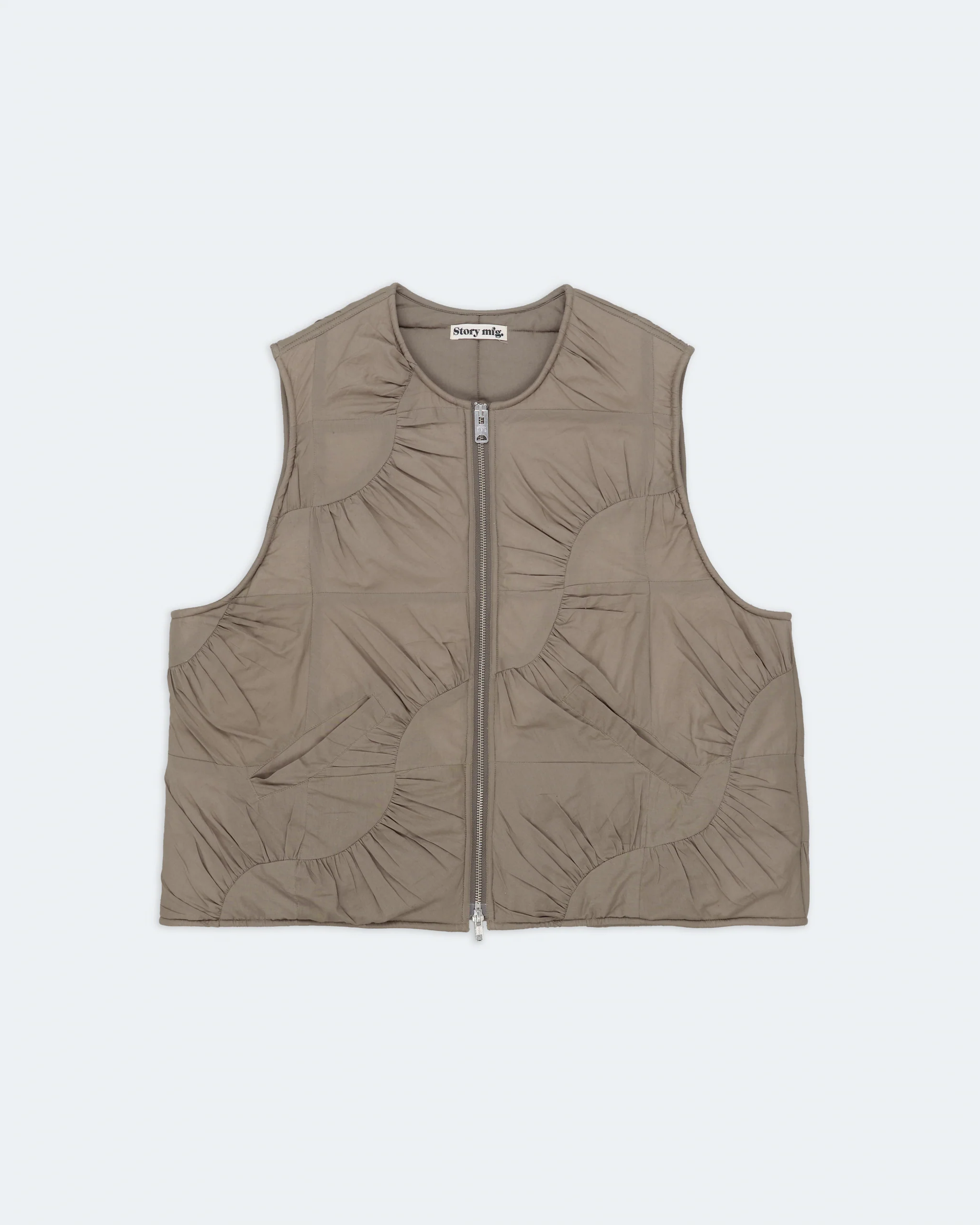 Pluto Vest - Khaki Wandering Patchwork - Image 6