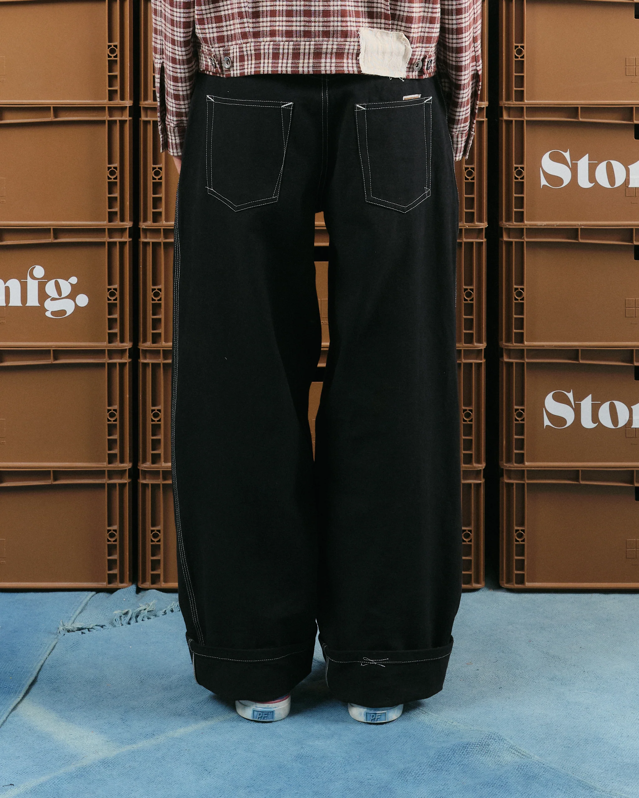 Poetry Pants - Black Wonky-Wear - Image 9