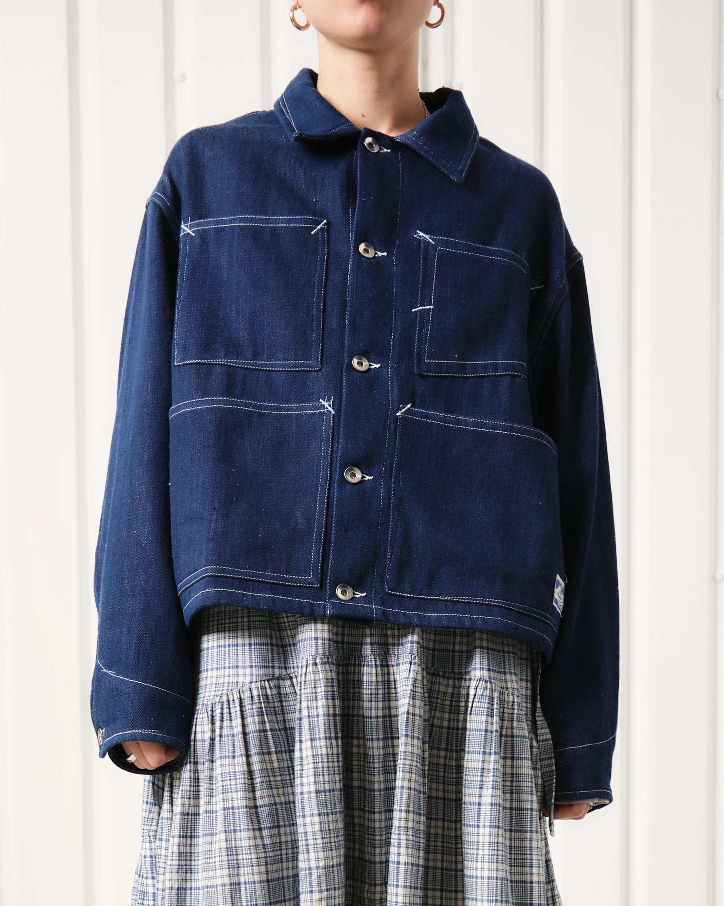 Post Jacket - Indigo Selvedge Denim - Image 3
