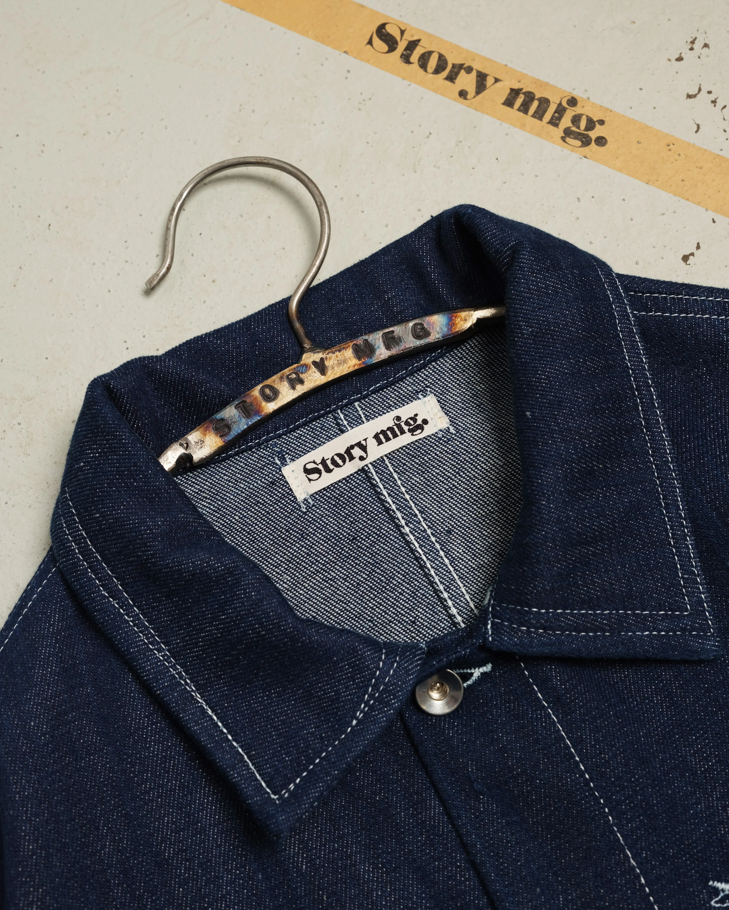 Post Jacket - Indigo Selvedge Denim - Image 4