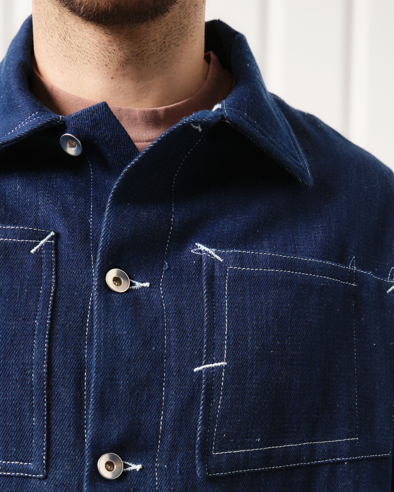 Post Jacket - Indigo Selvedge Denim - Image 5
