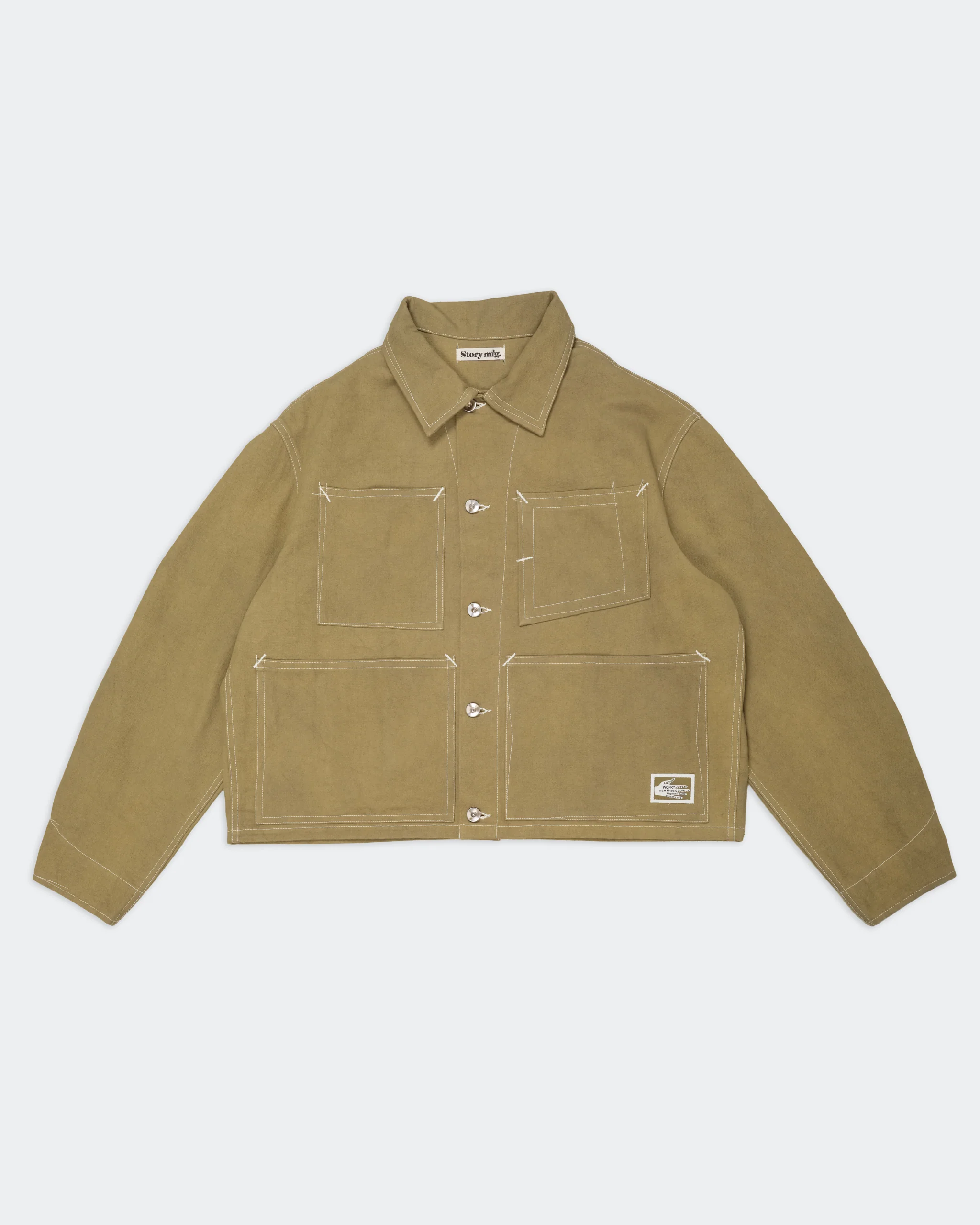Post Jacket - Olive Wonky-Wear - Image 3