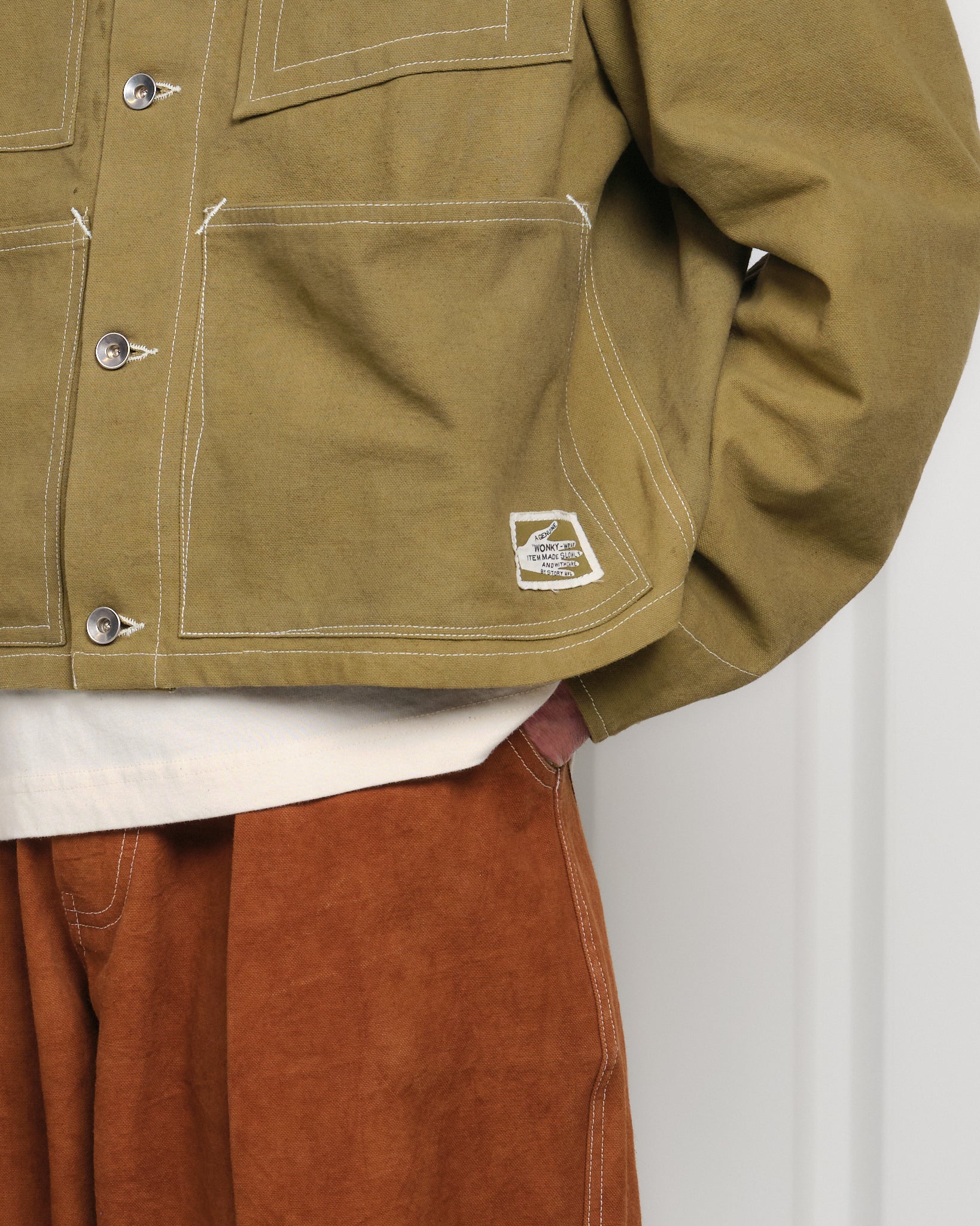 Post Jacket - Olive Wonky-Wear - Image 5
