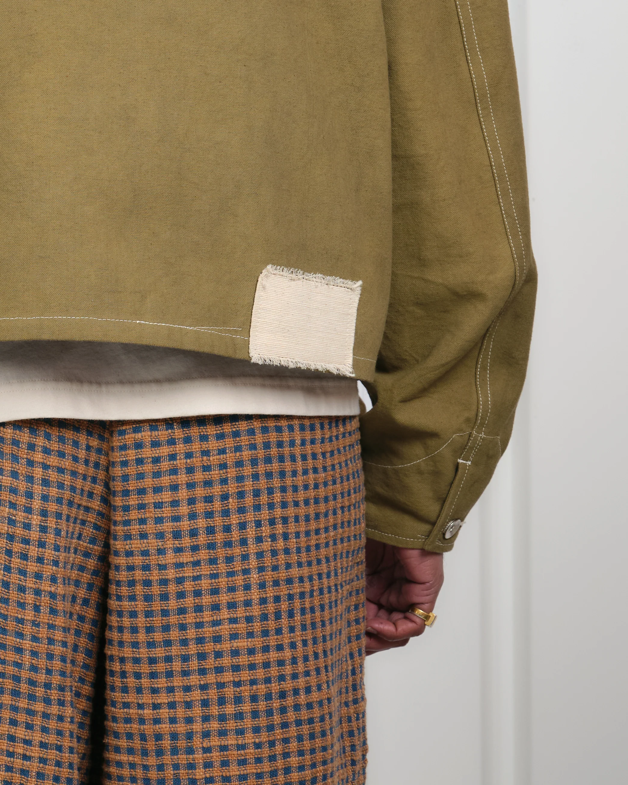 Post Jacket - Olive Wonky-Wear - Image 7