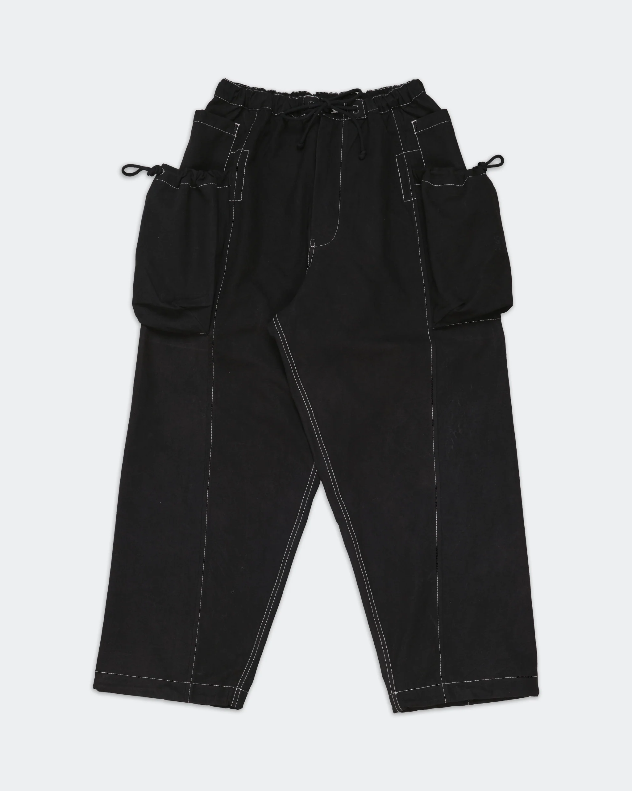 Salt Pants - Black Slub Contrast - Image 2