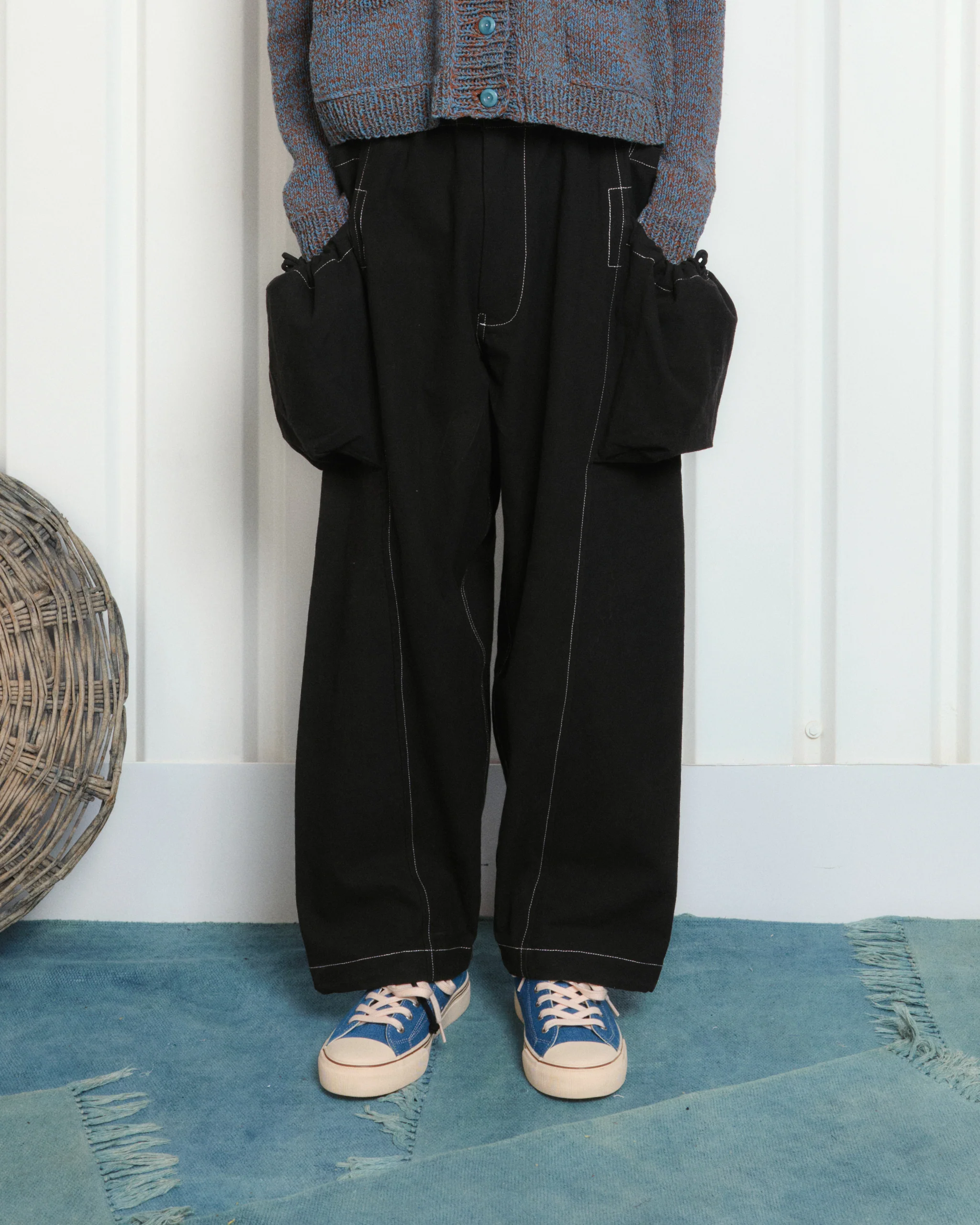 Salt Pants - Black Slub Contrast - Image 4