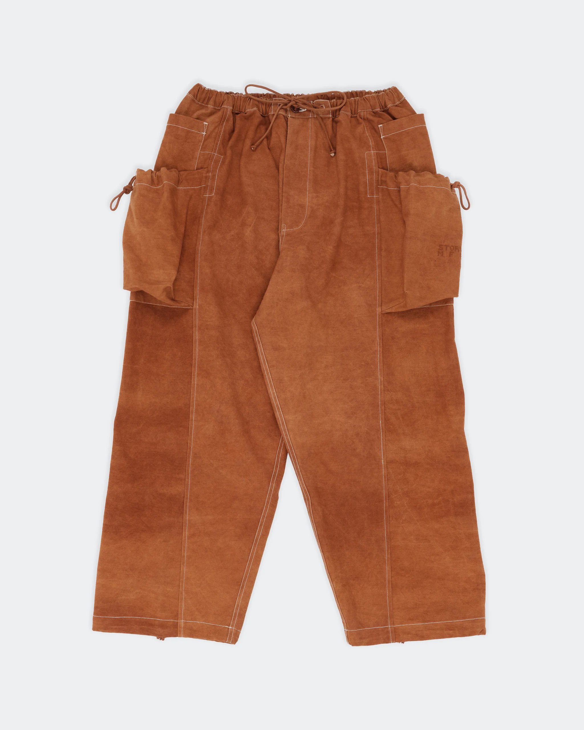 Salt Pants - Brown Contrast Slub - Image 2