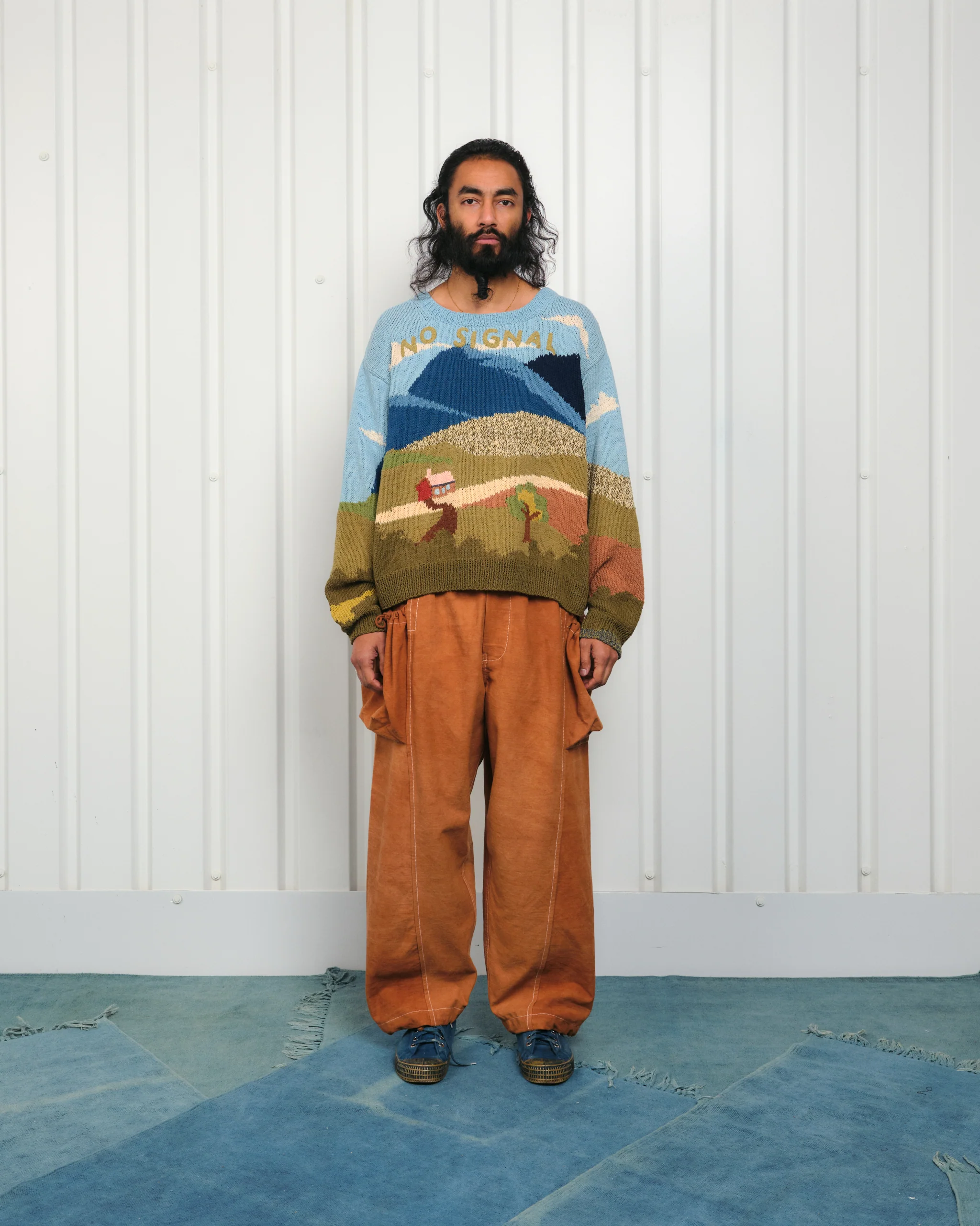 Salt Pants - Brown Contrast Slub - Image 3