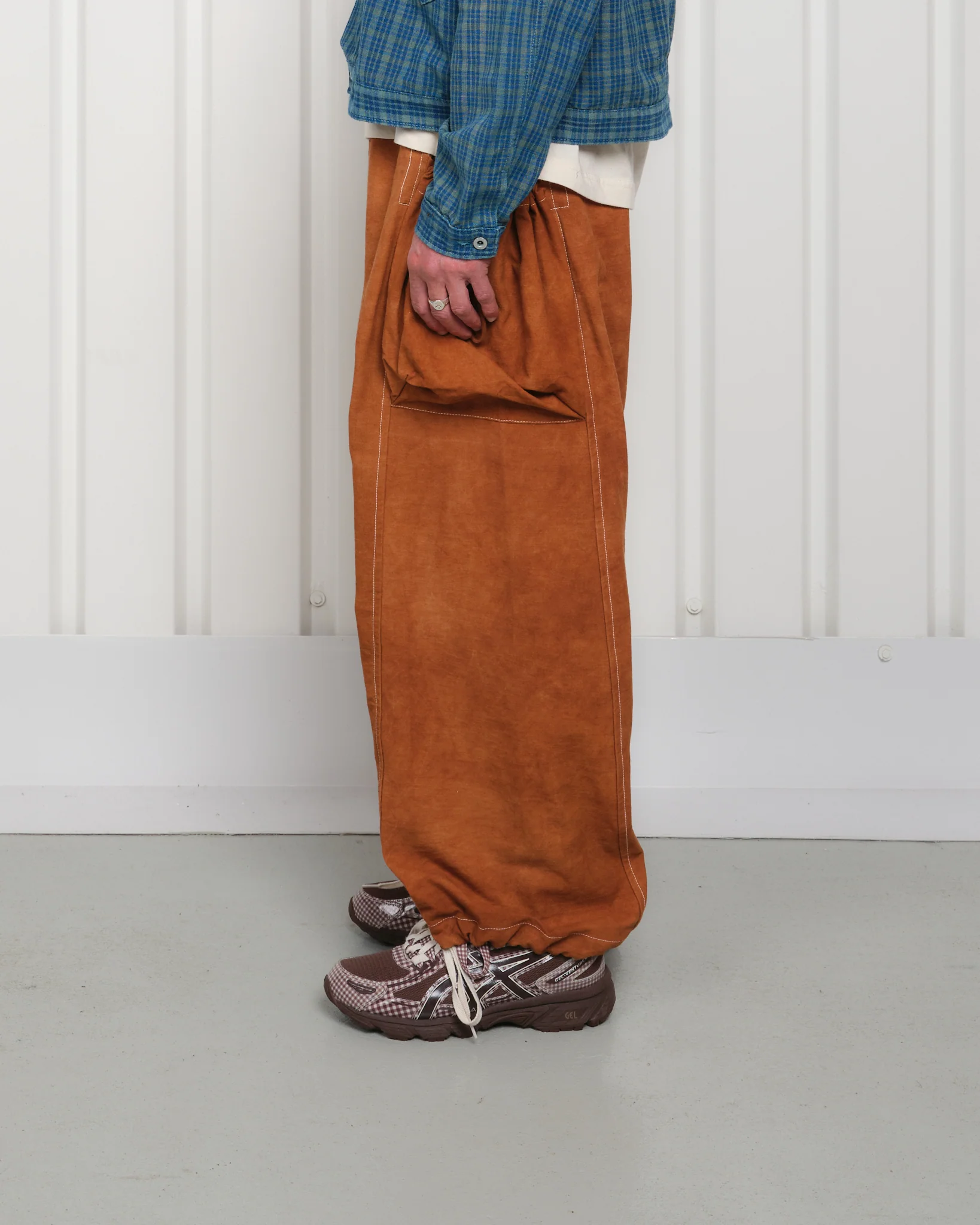 Salt Pants - Brown Contrast Slub - Image 4