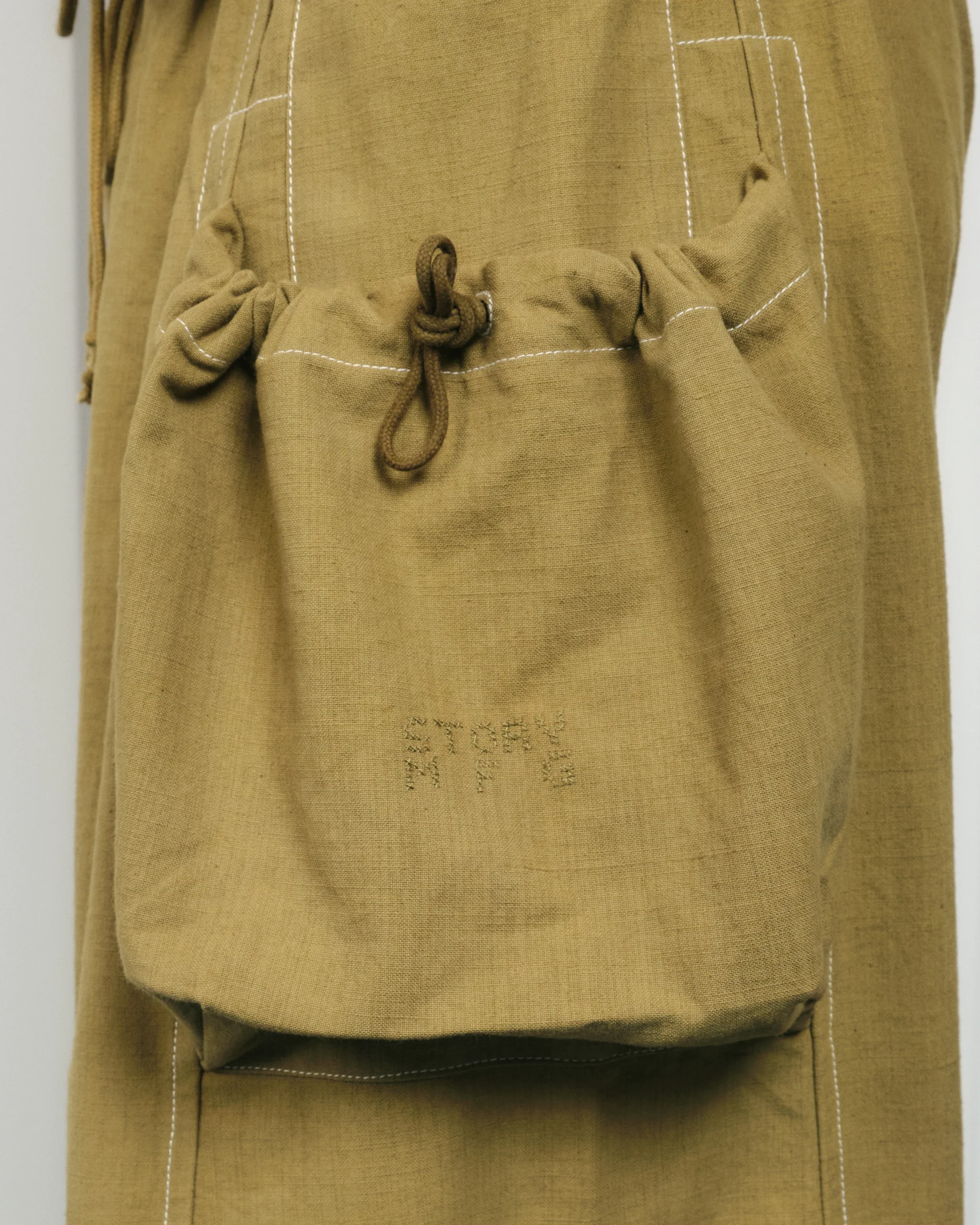 Salt Pants - Olive Contrast Slub - Image 6