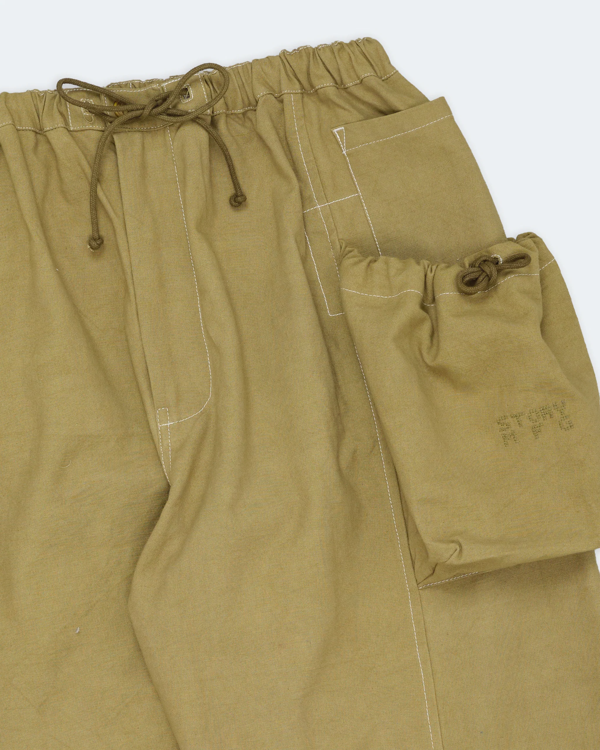 Salt Pants - Olive Contrast Slub - Image 7