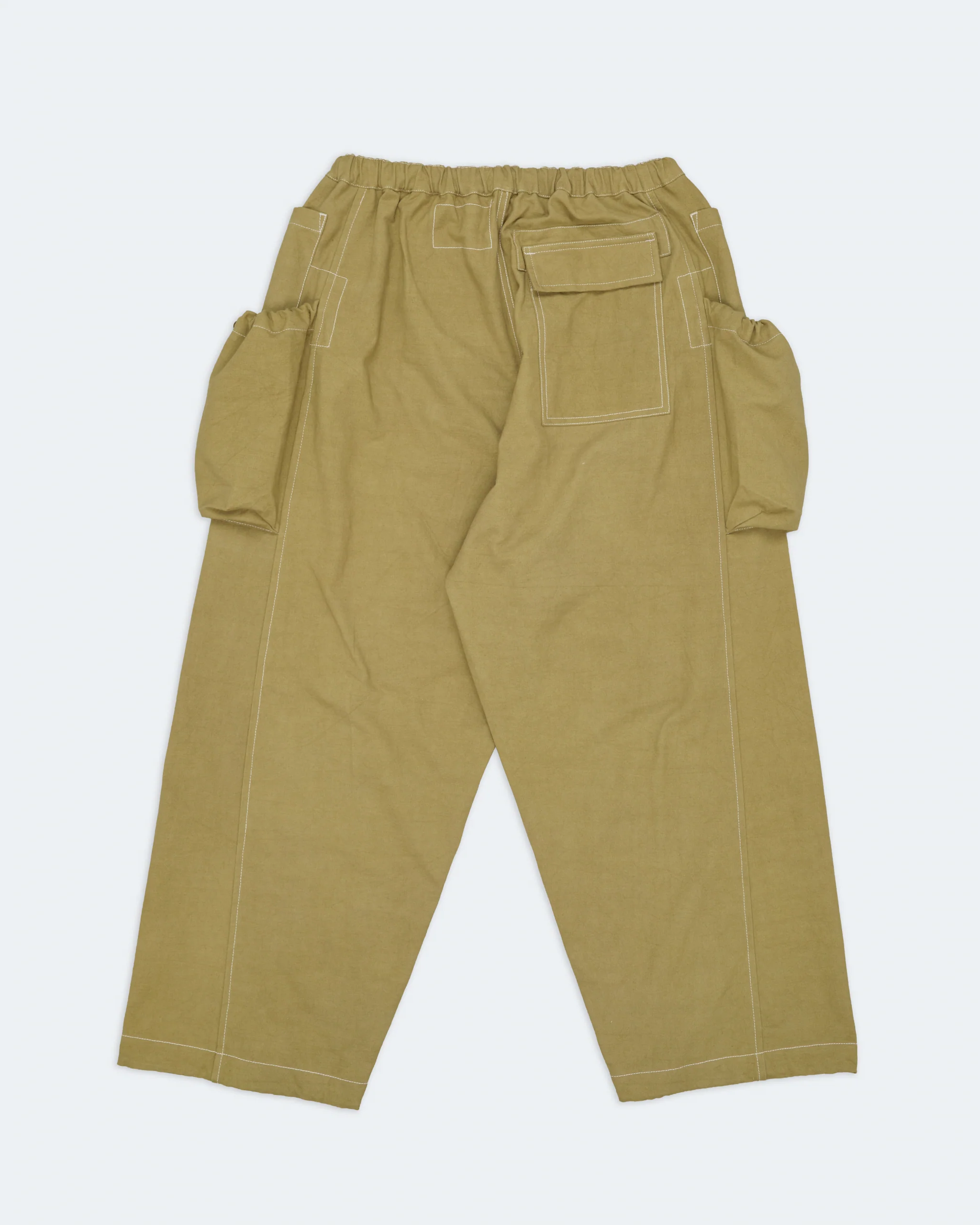Salt Pants - Olive Contrast Slub - Image 8