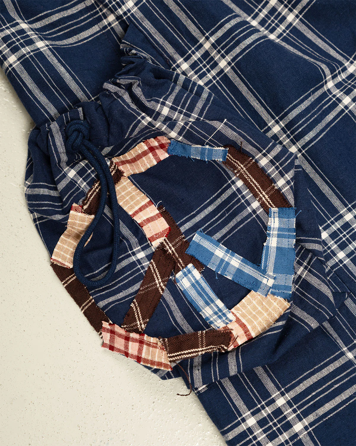 Salt Shorts - Checked Peace Patchwork - Image 4