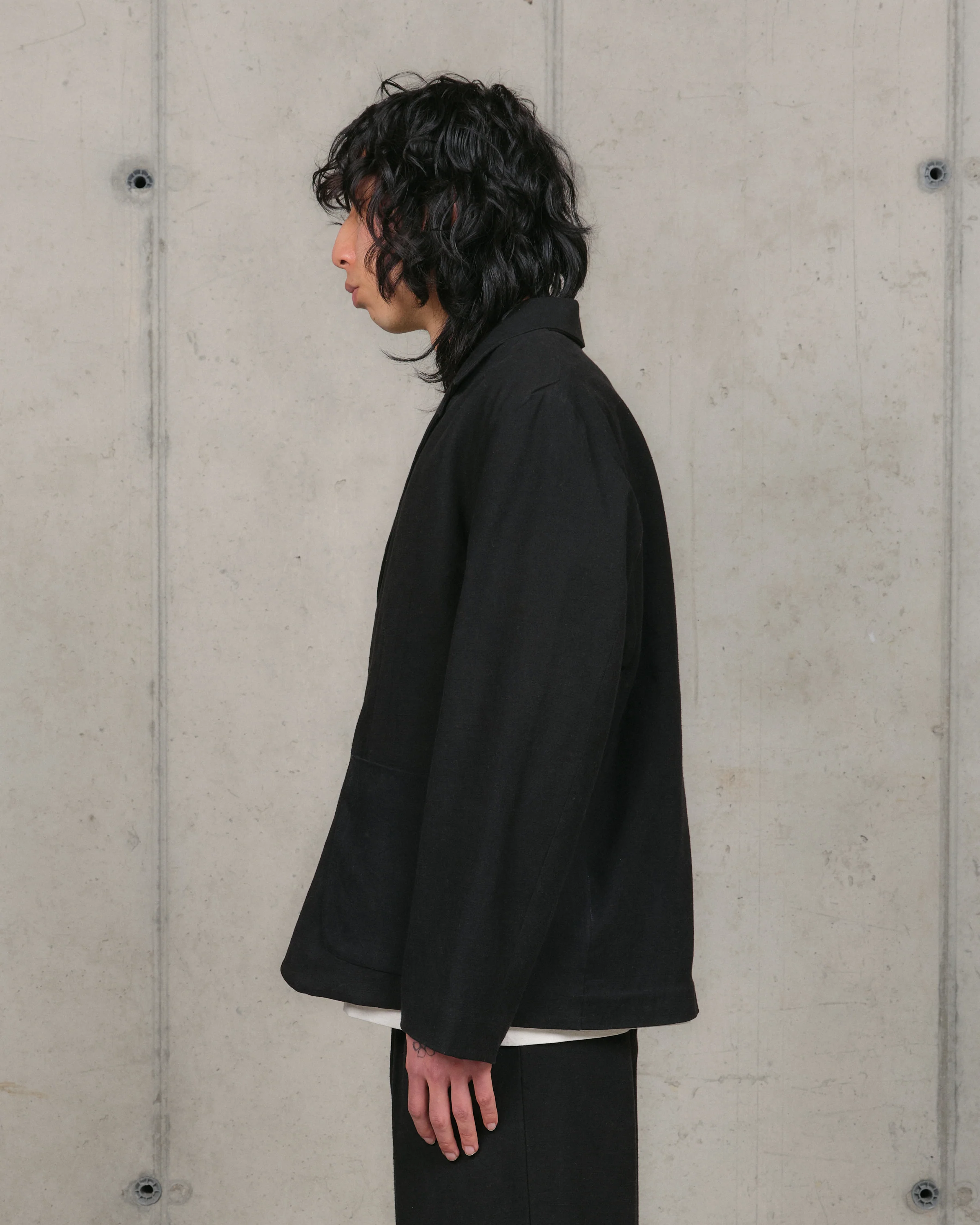 Shale Jacket - Black Slub - Image 9