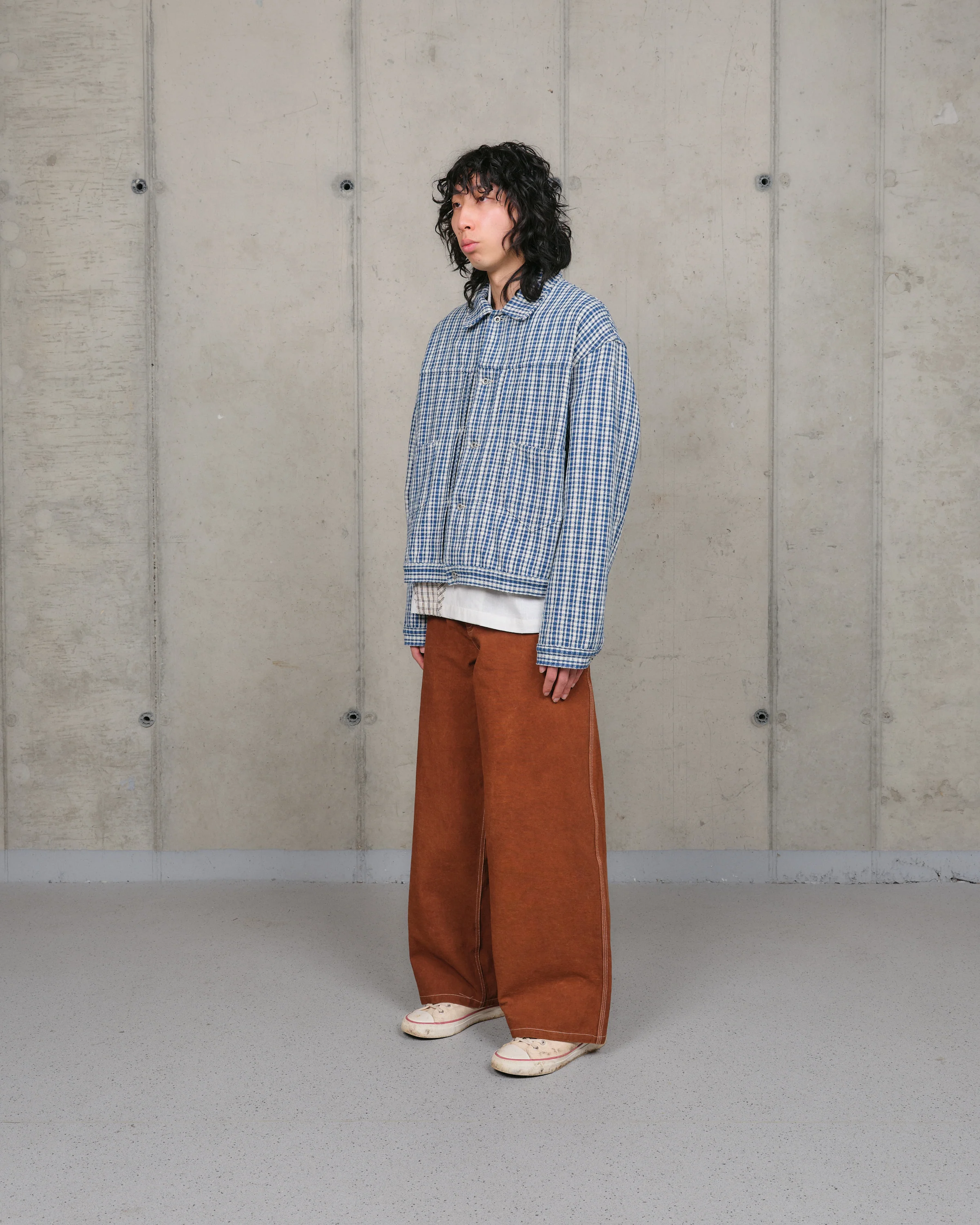 Sundae Jacket - Indigo Check Handloom - Image 3