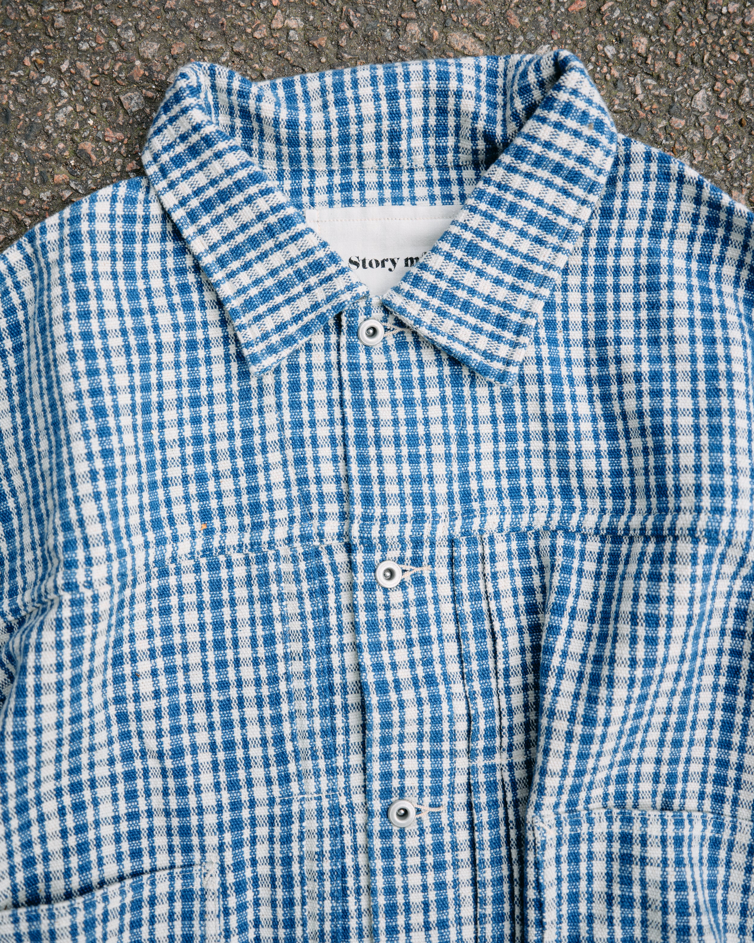 Sundae Jacket - Indigo Check Handloom - Image 4