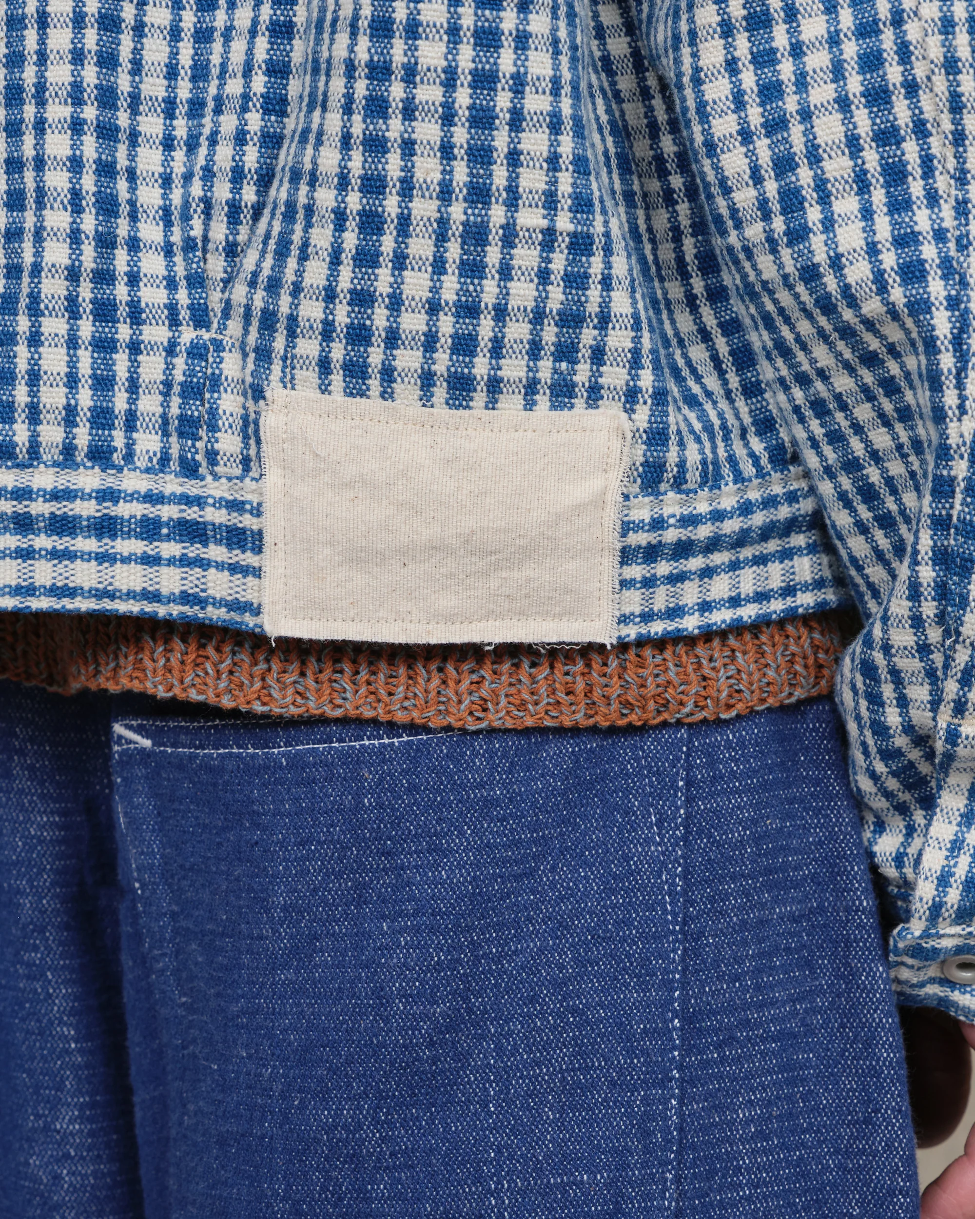Sundae Jacket - Indigo Check Handloom - Image 5