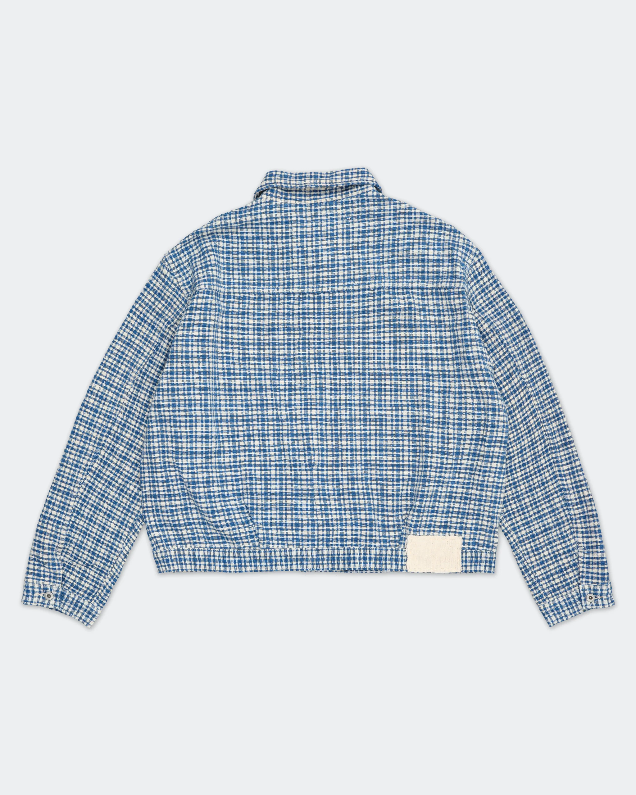Sundae Jacket - Indigo Check Handloom - Image 9