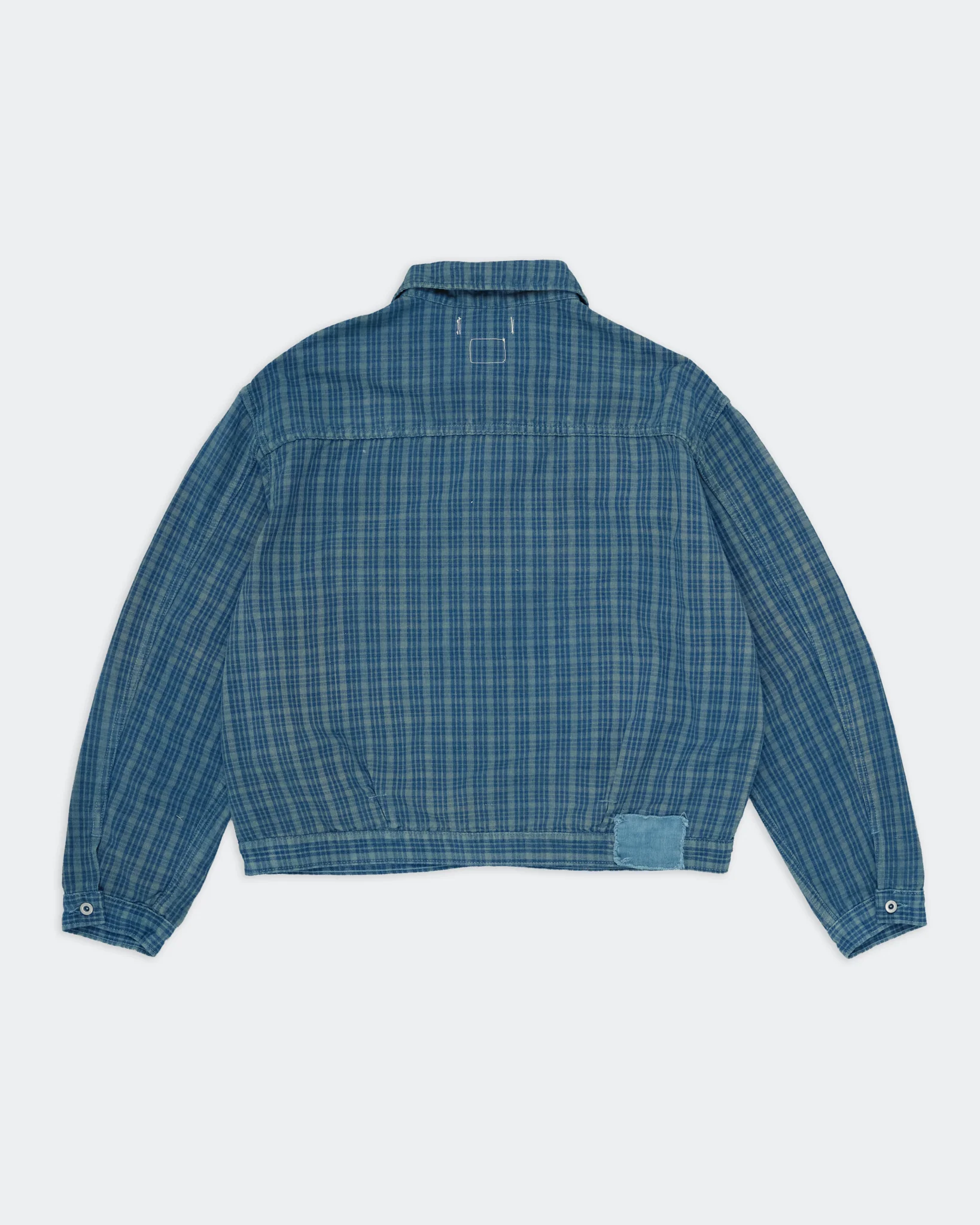 Sundae Jacket - Indigo Mud Check - Image 10