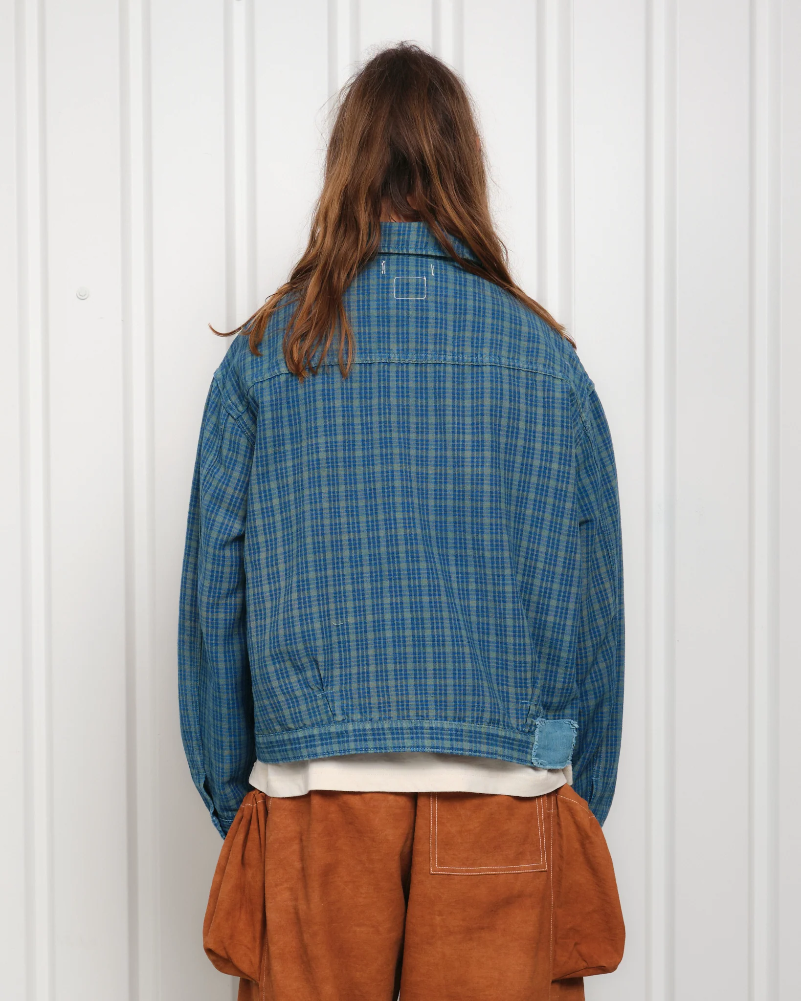 Sundae Jacket - Indigo Mud Check - Image 9